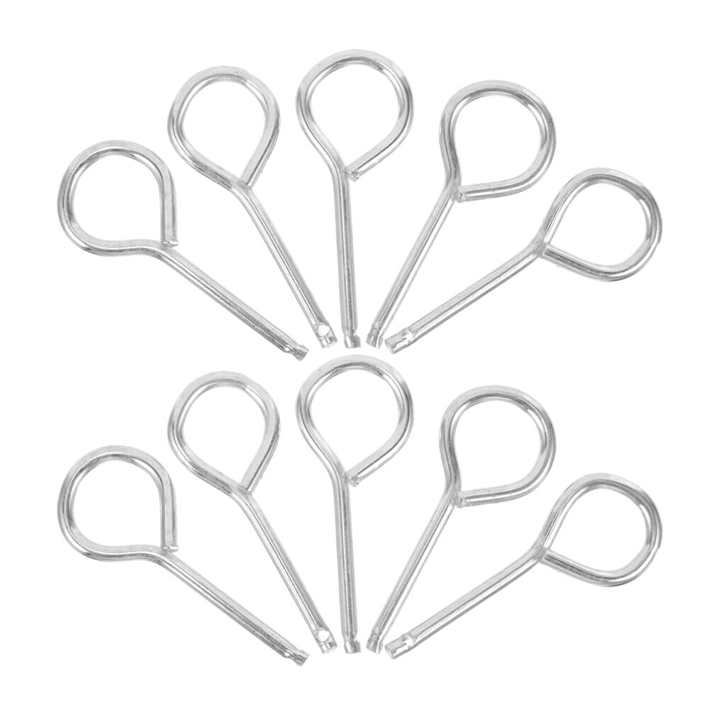 20PCS Heavy Duty Fire Extinguisher Pull Pin Replacement - Silver Safety Cotter Pins for Commercial & Home Fire Extinguishers - Ideal for Office Buildings, Kitchens, Workshops & Emergency Preparedness Kits