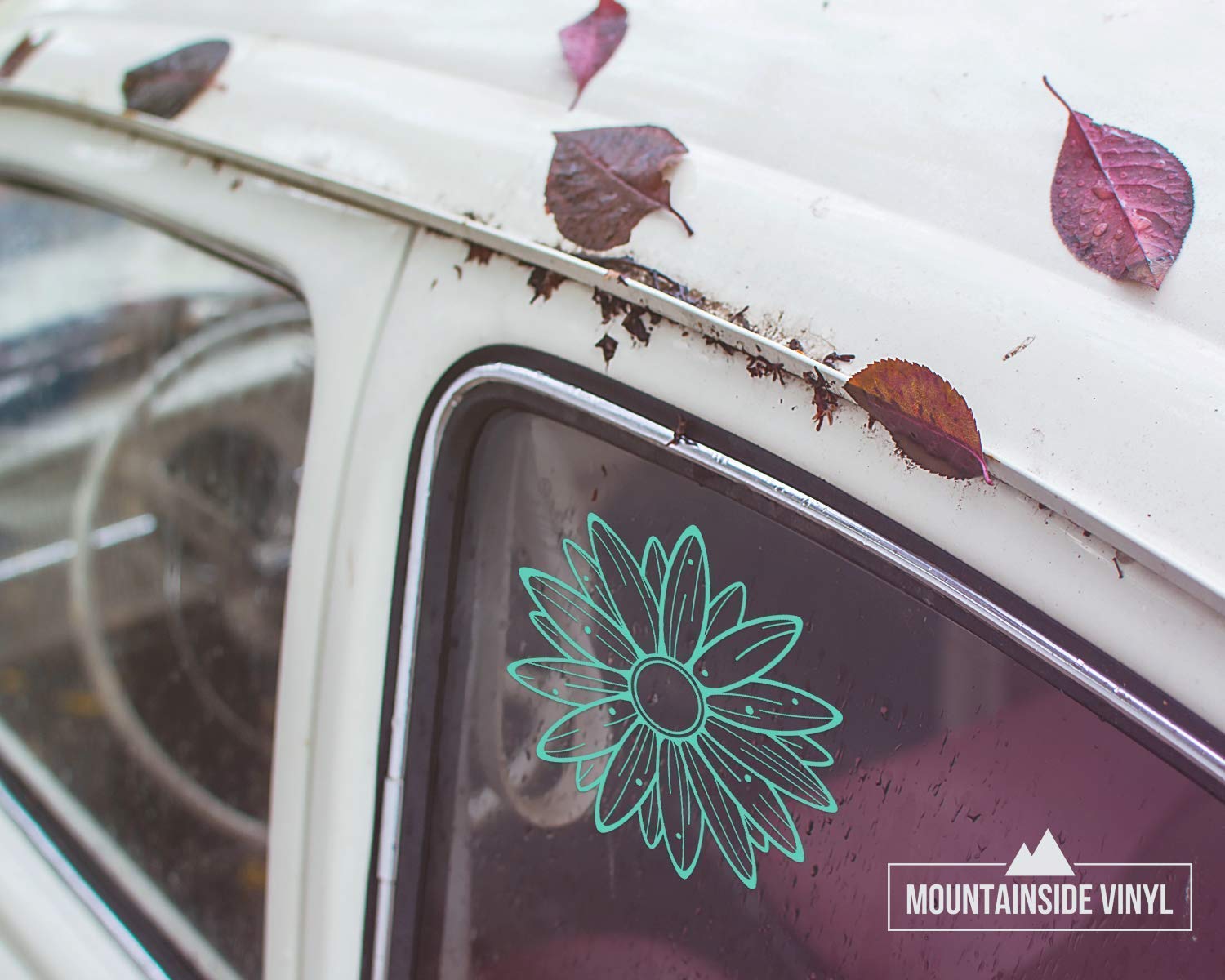 Yellow Daisy Vinyl Decal Stickers - Waterproof Flower Decals for Laptops, Water Bottles, Tumblers & Cars | Cute Aesthetic Bumper Stickers for DIY Crafts, Scrapbooking & Home Decor