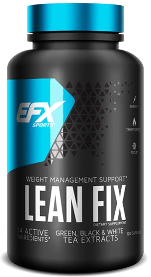 EFX Sports Lean Fix Fat Burner Supplement - 120 Capsules for Weight Loss & Metabolism Boost | Gym, Workout & Fitness Support