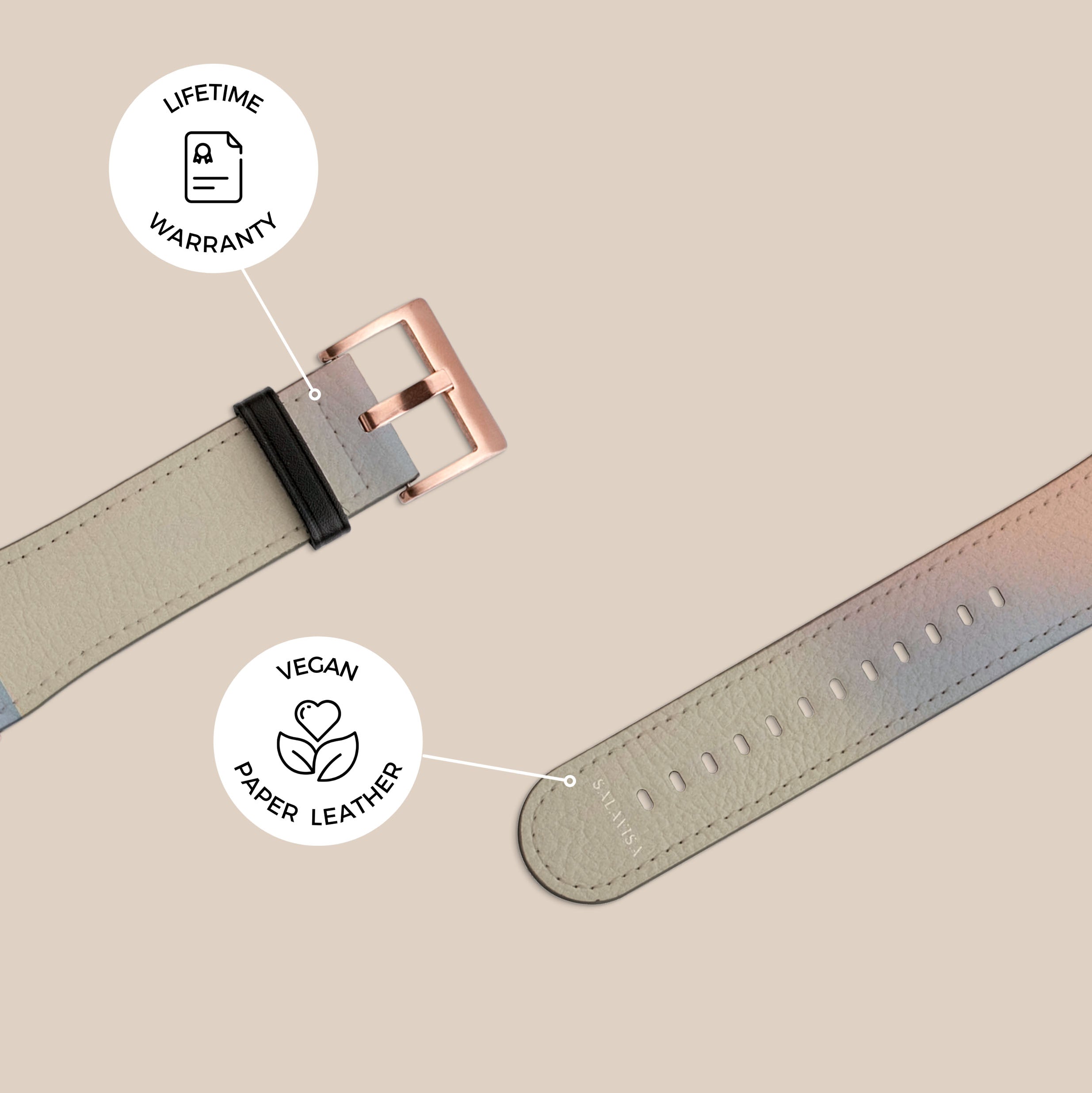 Sky Haze Galaxy Watch Band - Premium Durable Silicone Strap for Samsung Galaxy Watch 4/5/6, Adjustable Comfortable Wristband for Workout, Running & Everyday Wear