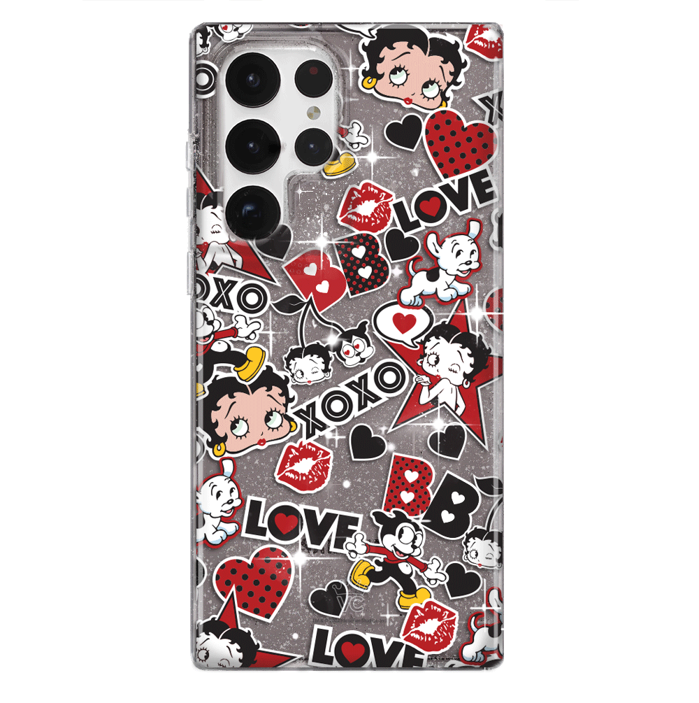Betty Boop Glitter Samsung Phone Case - Stylish & Protective Cover for Samsung Galaxy S21/S20/Note 20 - Perfect for Everyday Use, Parties & Gift Giving