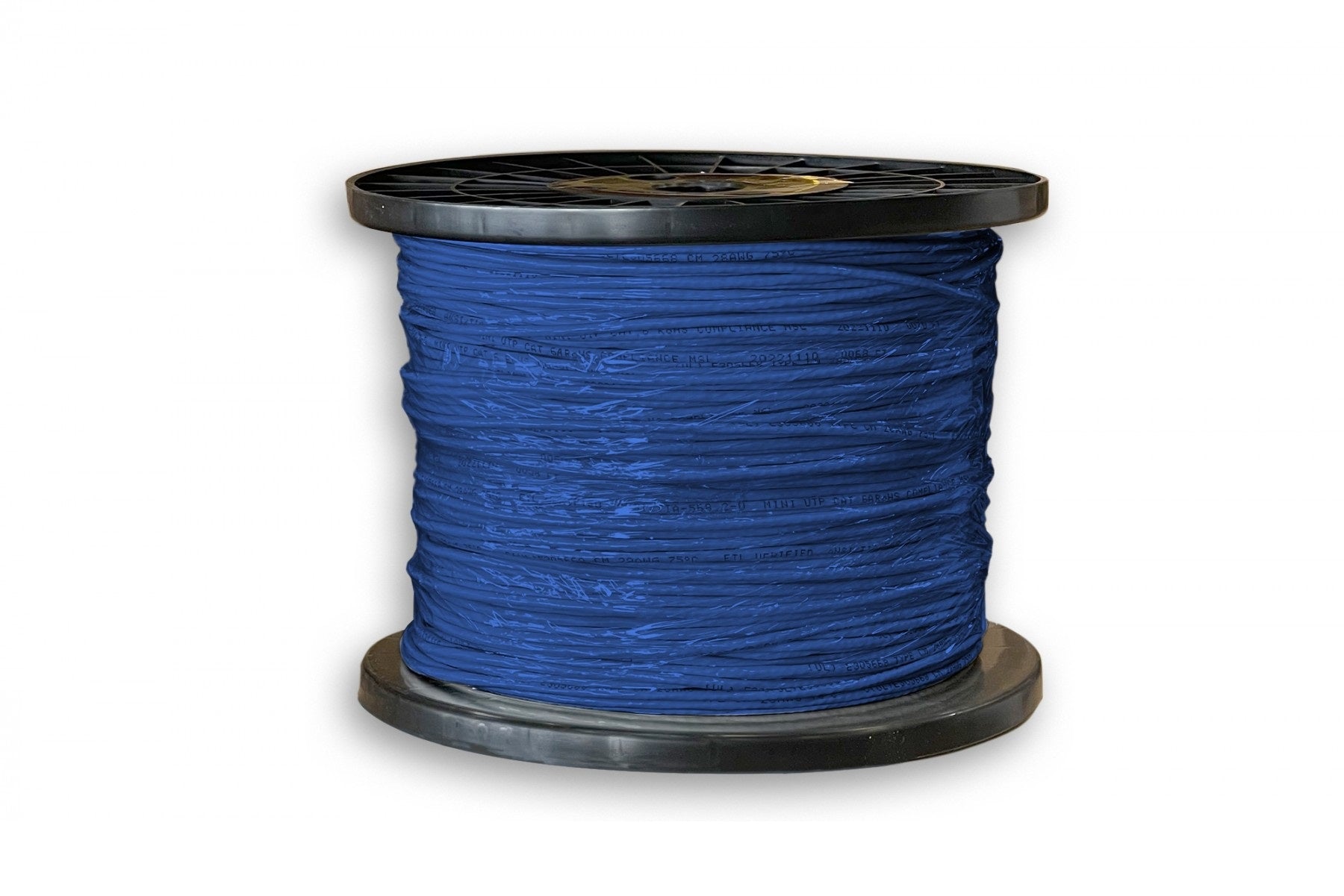 Premium CAT.6A Slim Ethernet Bulk Cable 1000ft - Blue 26AWG High-Speed Internet Cable for Home/Office Network, Gaming & Streaming - CCA/UTP 550MHz, RJ45 Connector