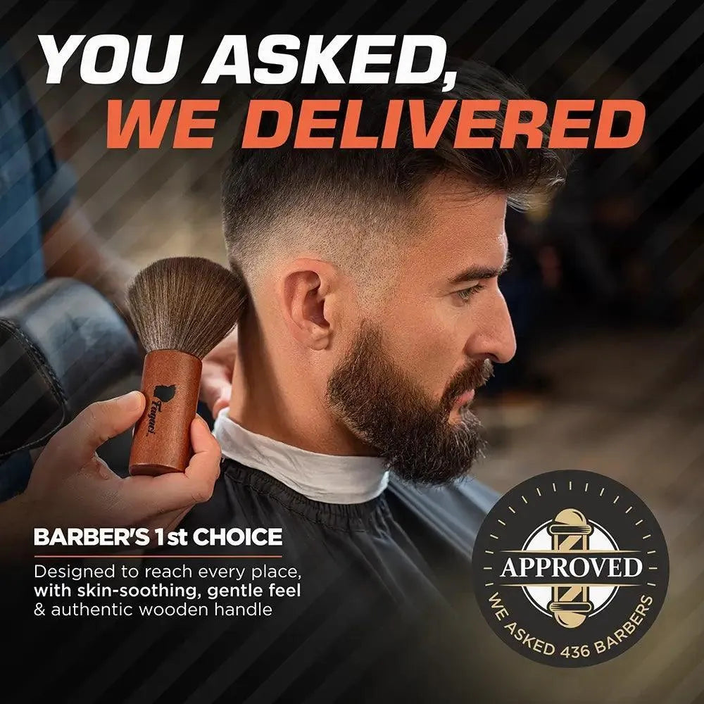 Premium Neck Duster for Men - Soft & Comfortable Hair Styling Brush - Perfect for Barbershops, Home Grooming & Travel Use