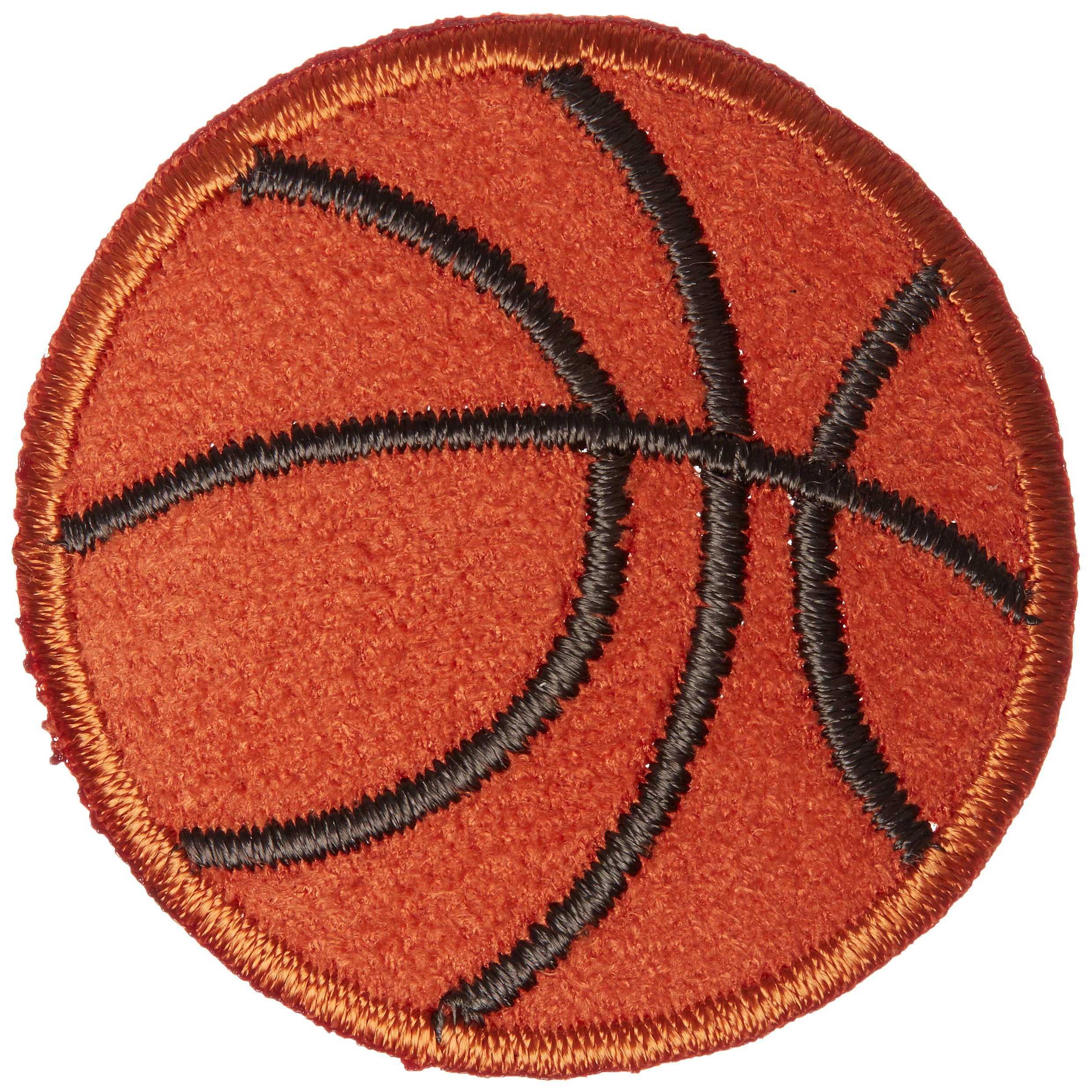Wrights Products Iron-On Basketball Applique - Easy Fabric Patch for DIY Sports Jerseys, Team Uniforms & Custom Apparel
