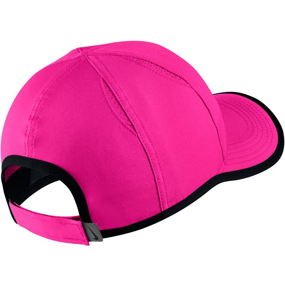 Nike Junior Featherlight Hat for Girls - Soft Pink Adjustable Baseball Cap for Kids - Perfect for Outdoor Sports, Running, and Sun Protection