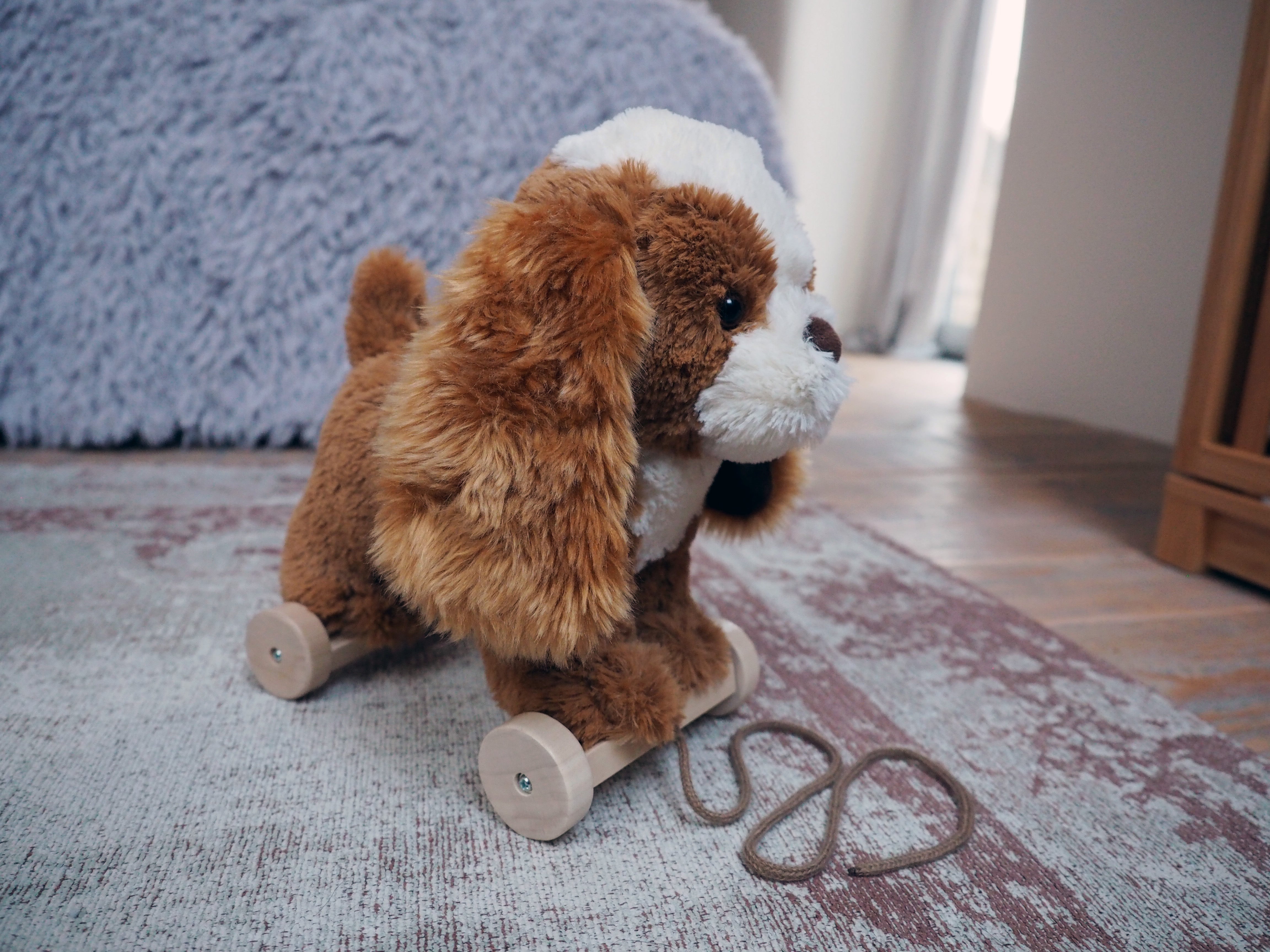 Peanut Pup Pull Along Toy - Interactive Dog Toy for Small & Medium Dogs - Perfect for Indoor & Outdoor Playtime