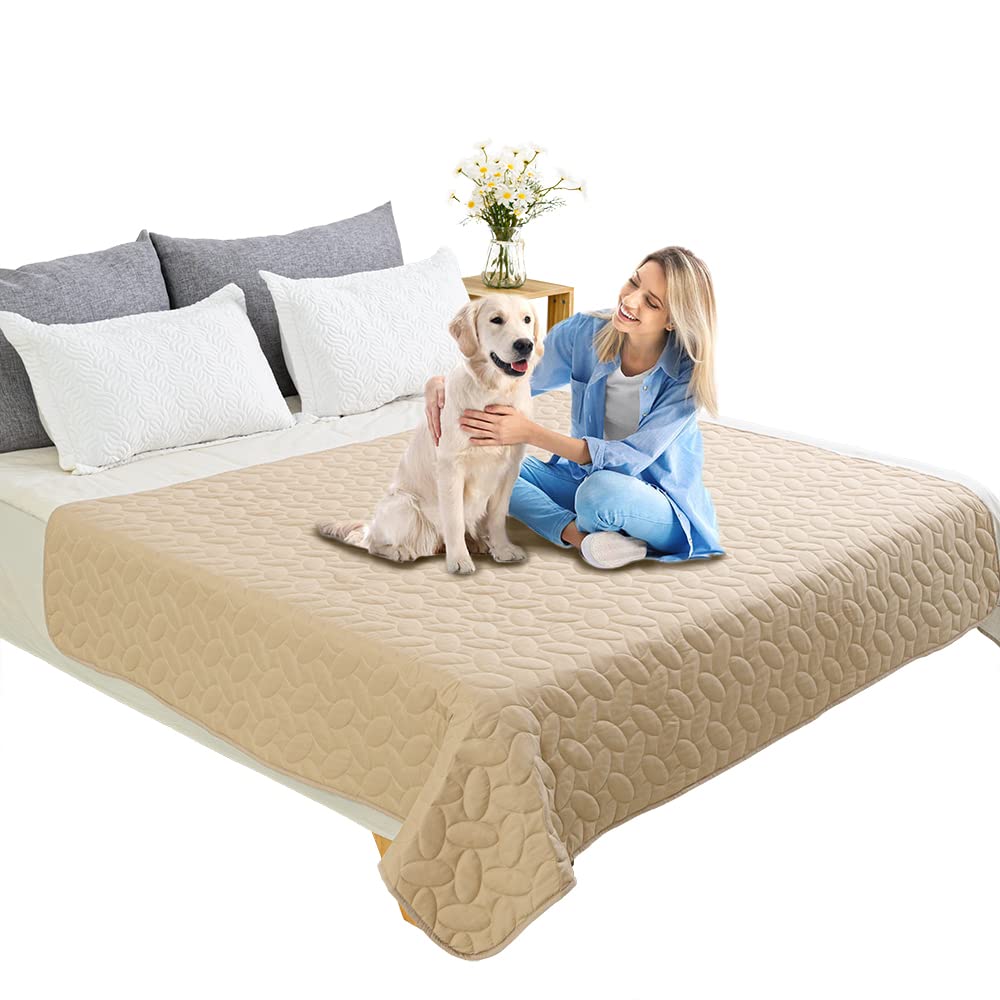 Ameritex Waterproof Pet Bed Cover - Soft Dog Blanket for Sofa, Furniture & Crate - New Pattern Design - Perfect for Indoor & Outdoor Use, Travel & Car Rides