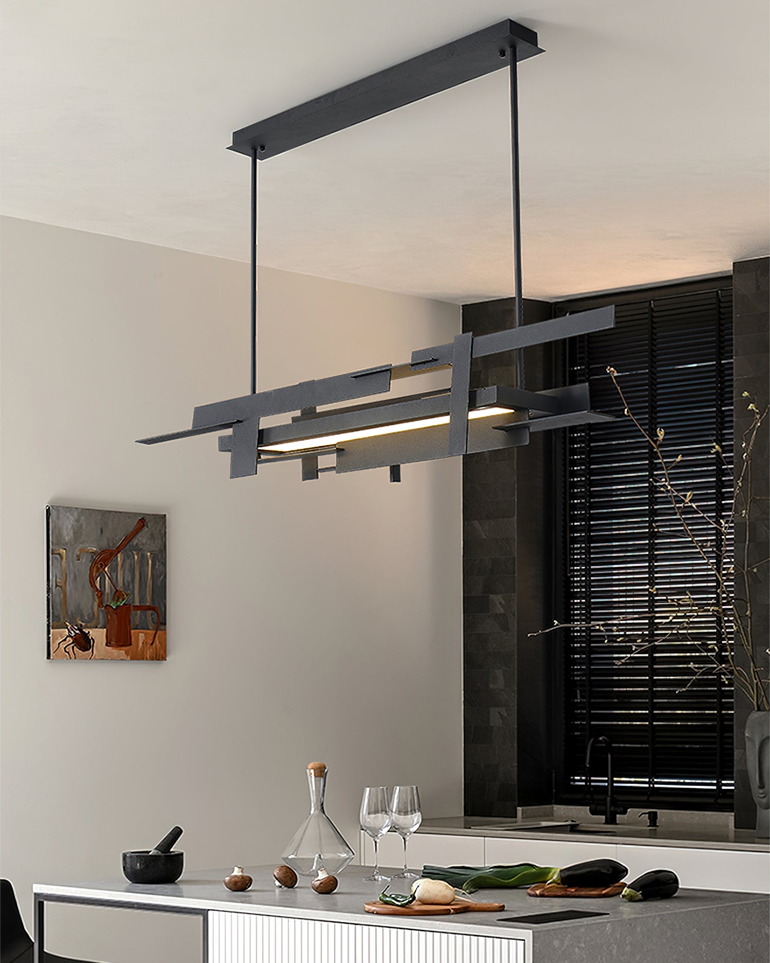 Eithne Modern Planar Pendant Light - Sleek Minimalist Ceiling Lighting Fixture for Dining Room, Kitchen Island & Bedroom Decor