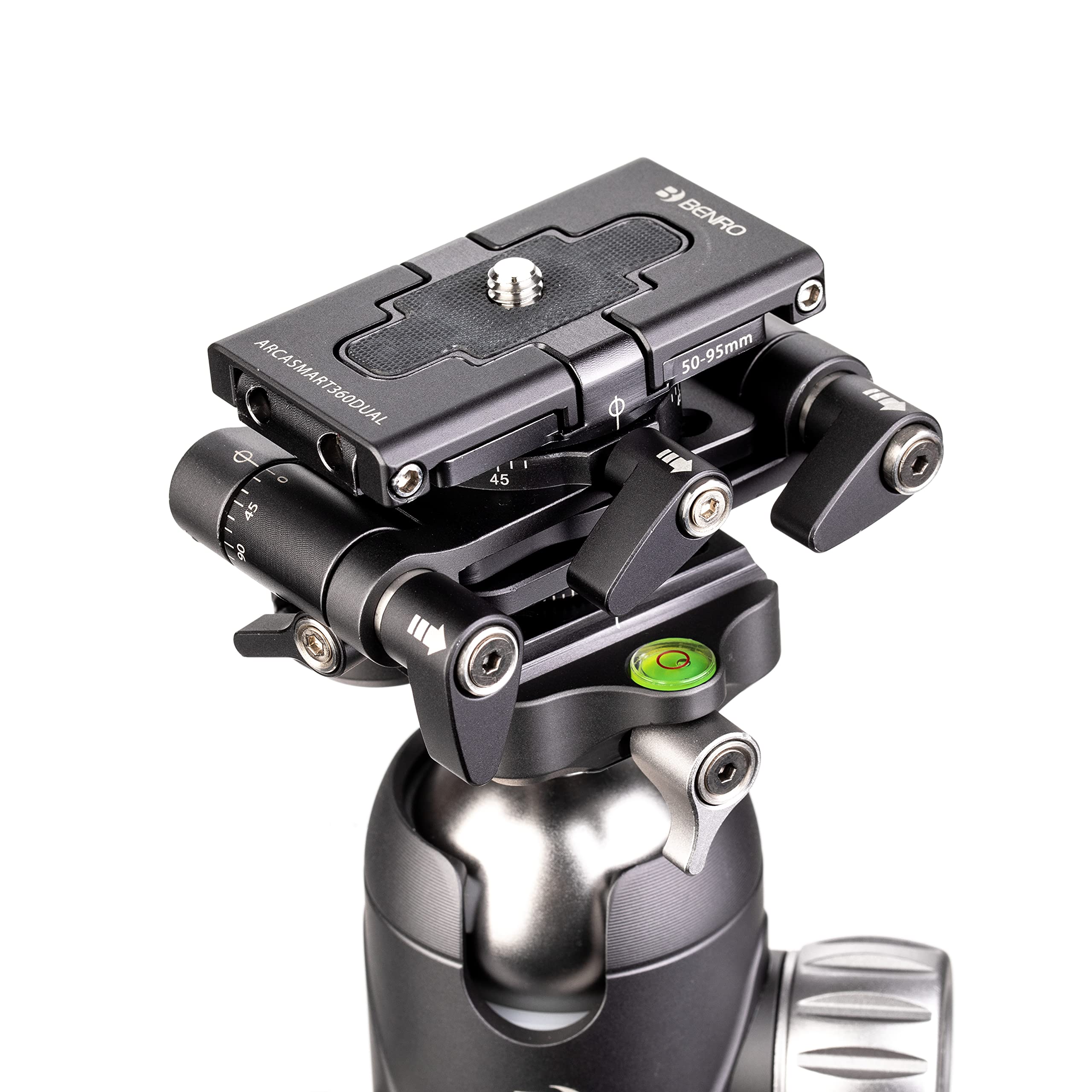 Benro ARCA-SMART 360 Dual Function QR Plate - Professional Camera Quick Release System for DSLR & Mirrorless Cameras - Perfect for Photography, Videography & Travel Shooting