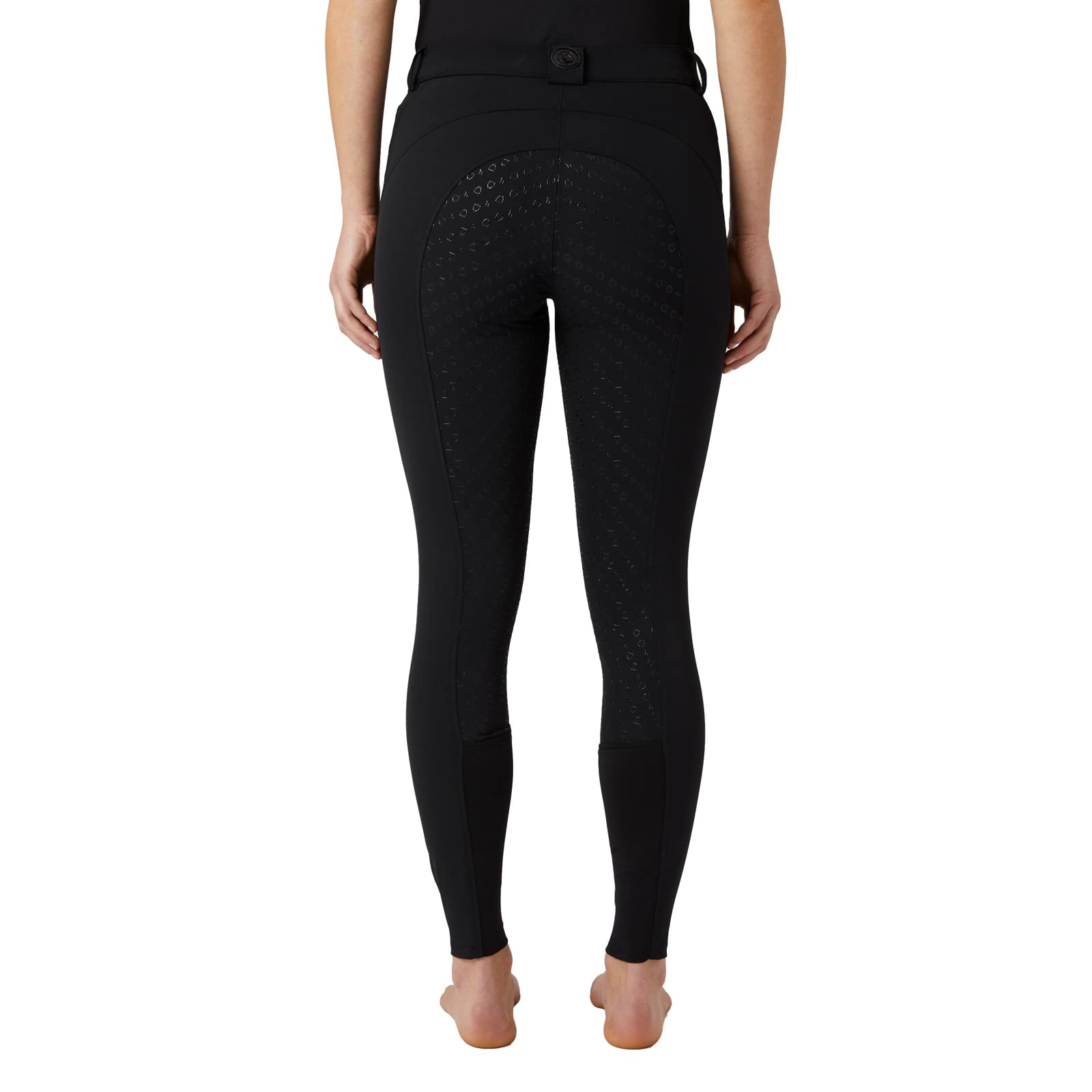 HORZE Mila Women's High Waist Silicone Full Seat Breeches with Phone Pocket - Equestrian Riding Pants for Comfort & Grip - Perfect for Horseback Riding, Training & Competition