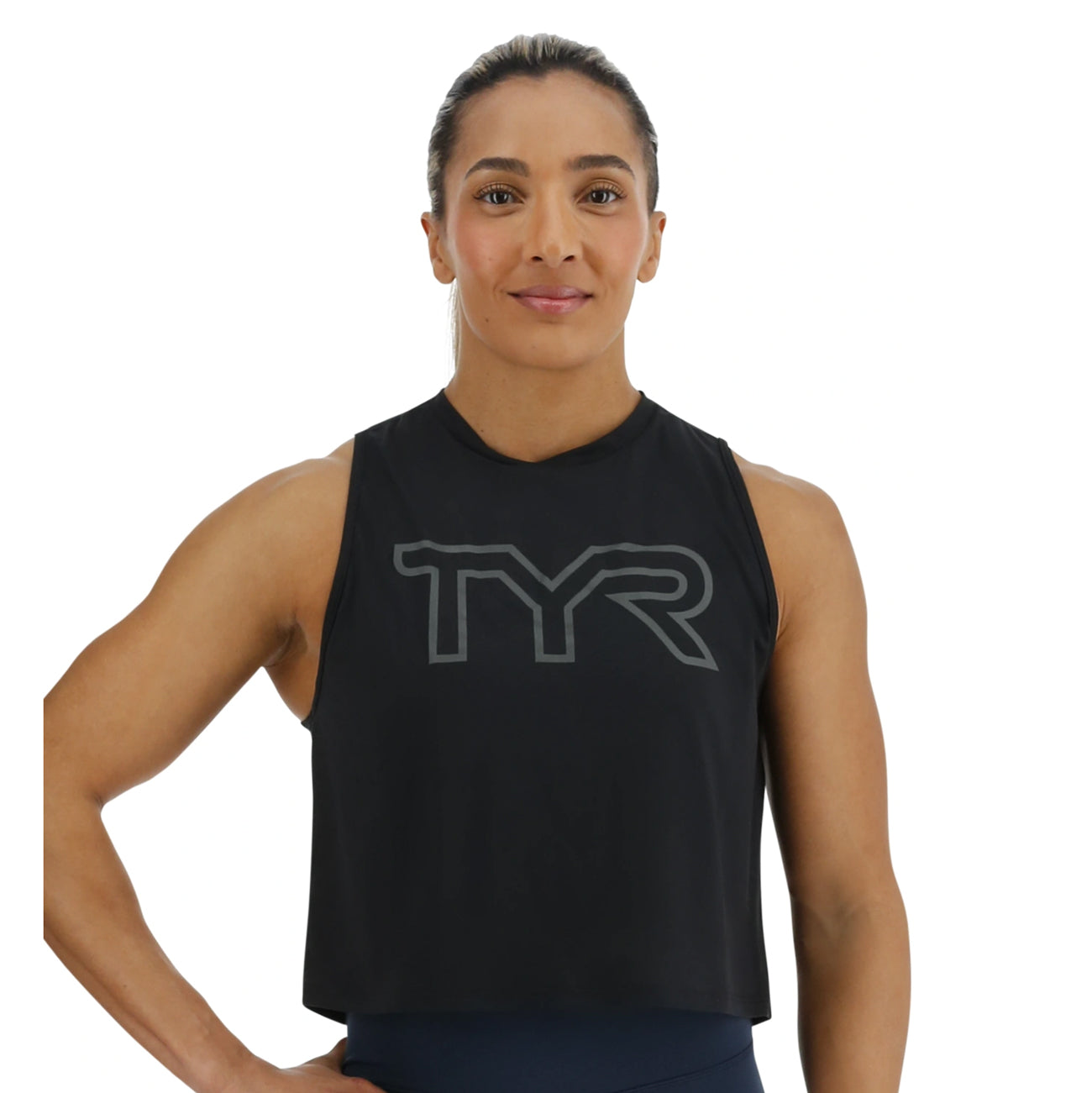 TYR ClimaDry™ Women's Crop Tech Tank - Moisture-Wicking Athletic Top for Swimming, Running & Gym Workouts