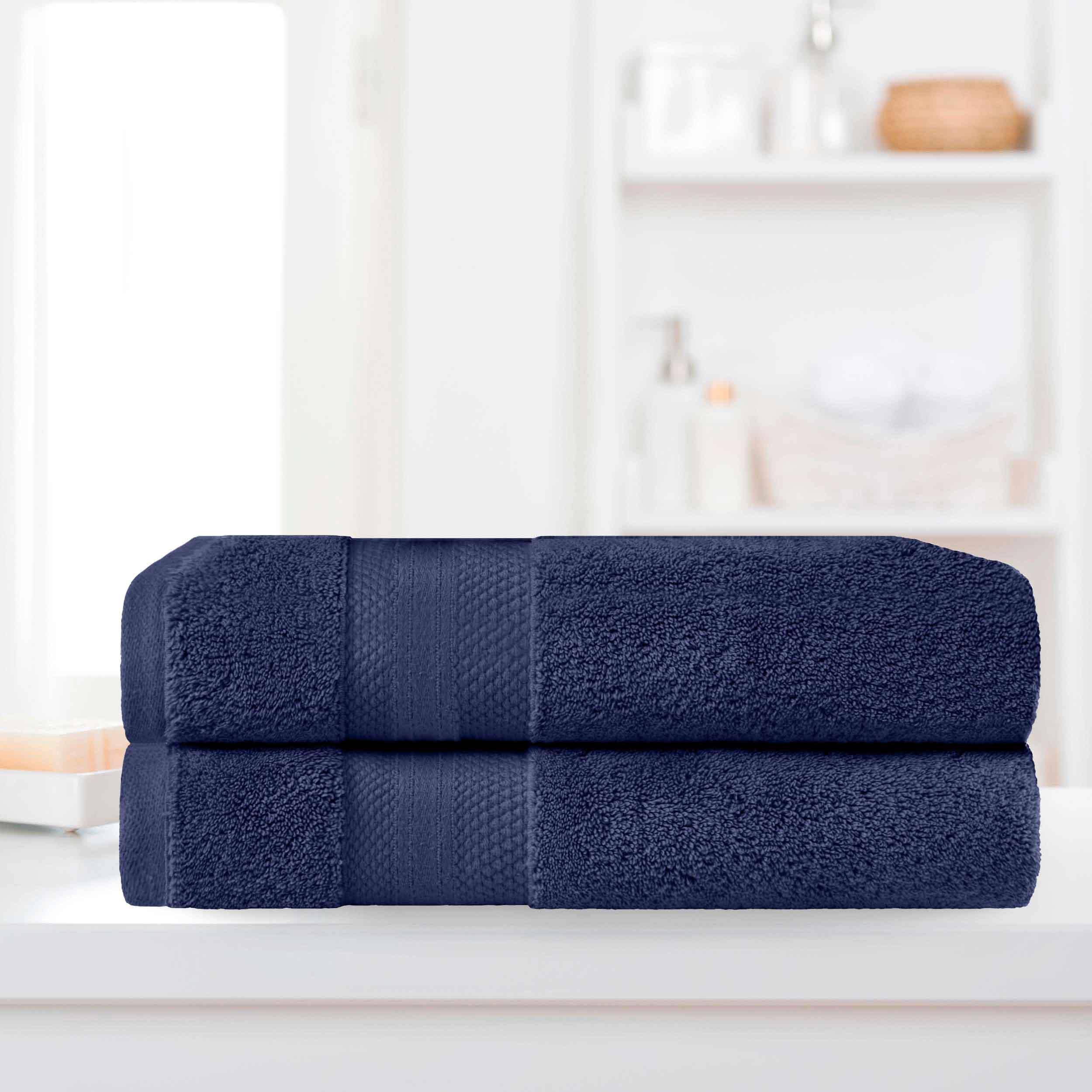 Premium Turkish Cotton Bath Towel Set - Ultra Soft & Absorbent 2-Piece Bath Sheets for Spa, Gym & Luxury Bathroom Use