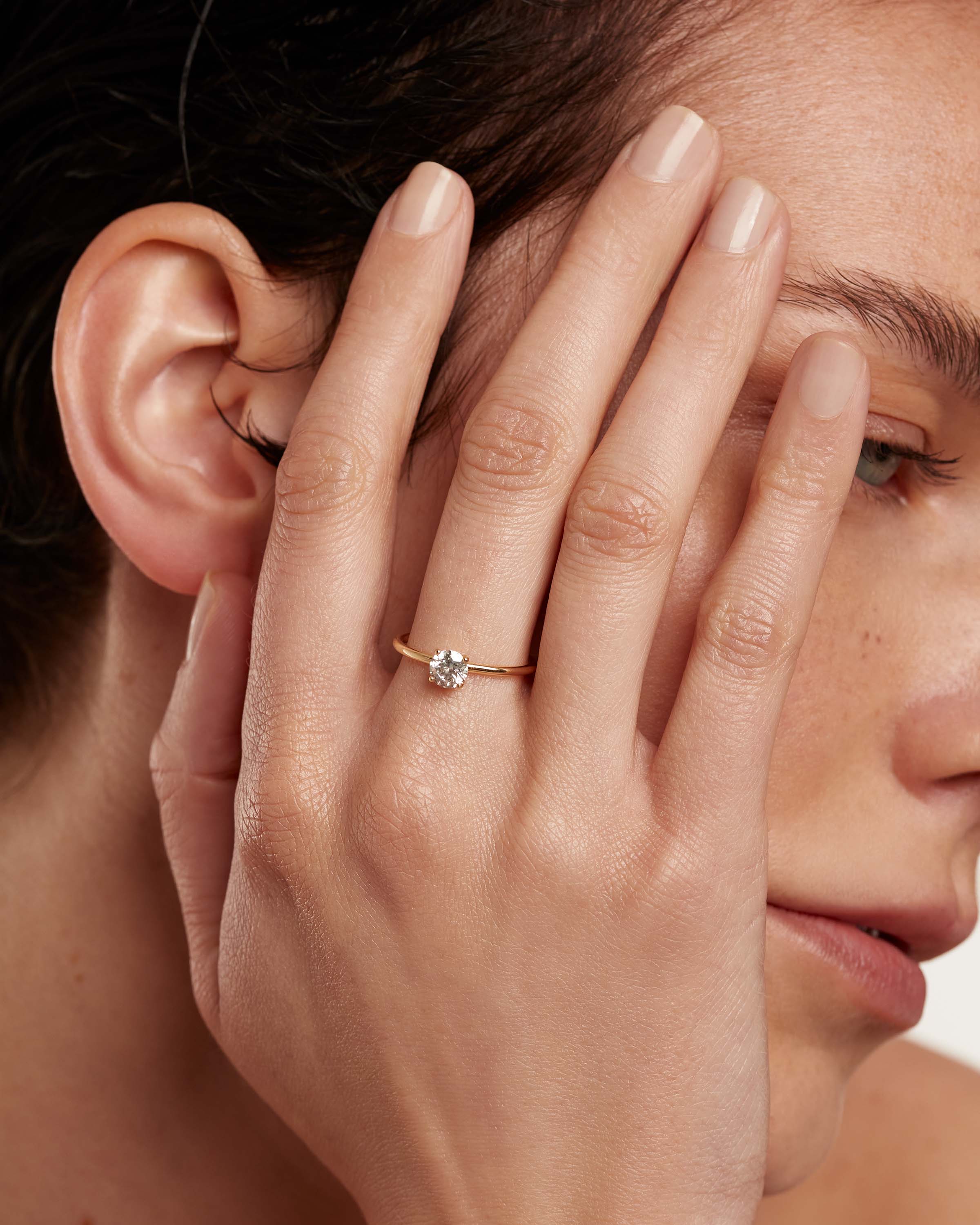 Supreme Solitaire Diamond and Gold Ring for Women - Elegant Engagement, Wedding, or Anniversary Jewelry Gift