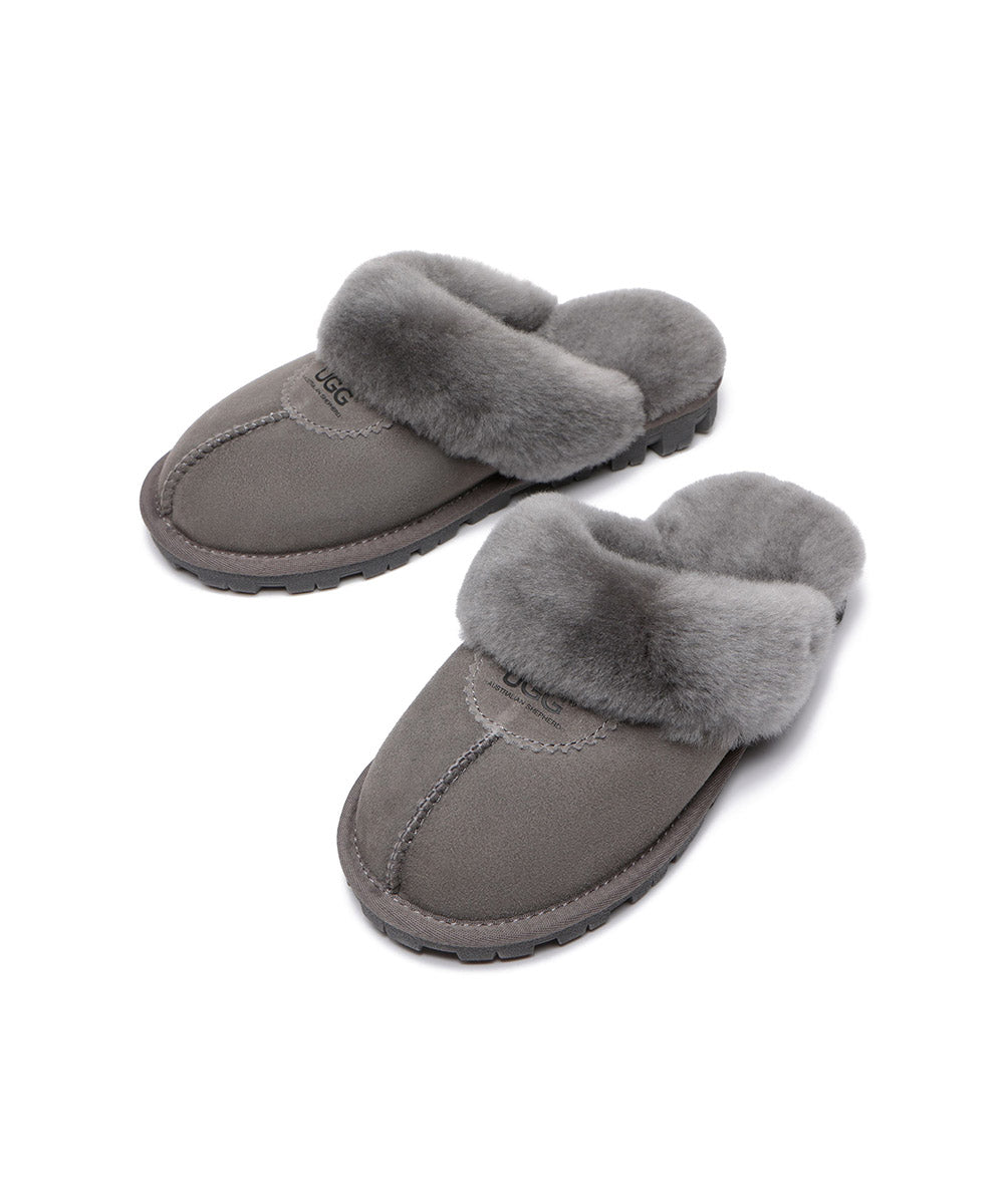 Men's UGG Scuff Slippers - Cozy Indoor/Outdoor House Shoes for Winter Comfort - Perfect for Lounging at Home, Running Errands & Cold Weather Wear