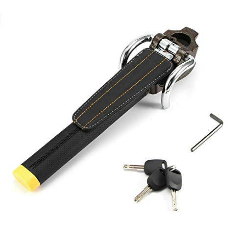 Foldable Car Steering Wheel Lock - Anti-Theft Security Device with Keys for Vehicle Protection | Perfect for Parking, Travel & Nighttime Safety