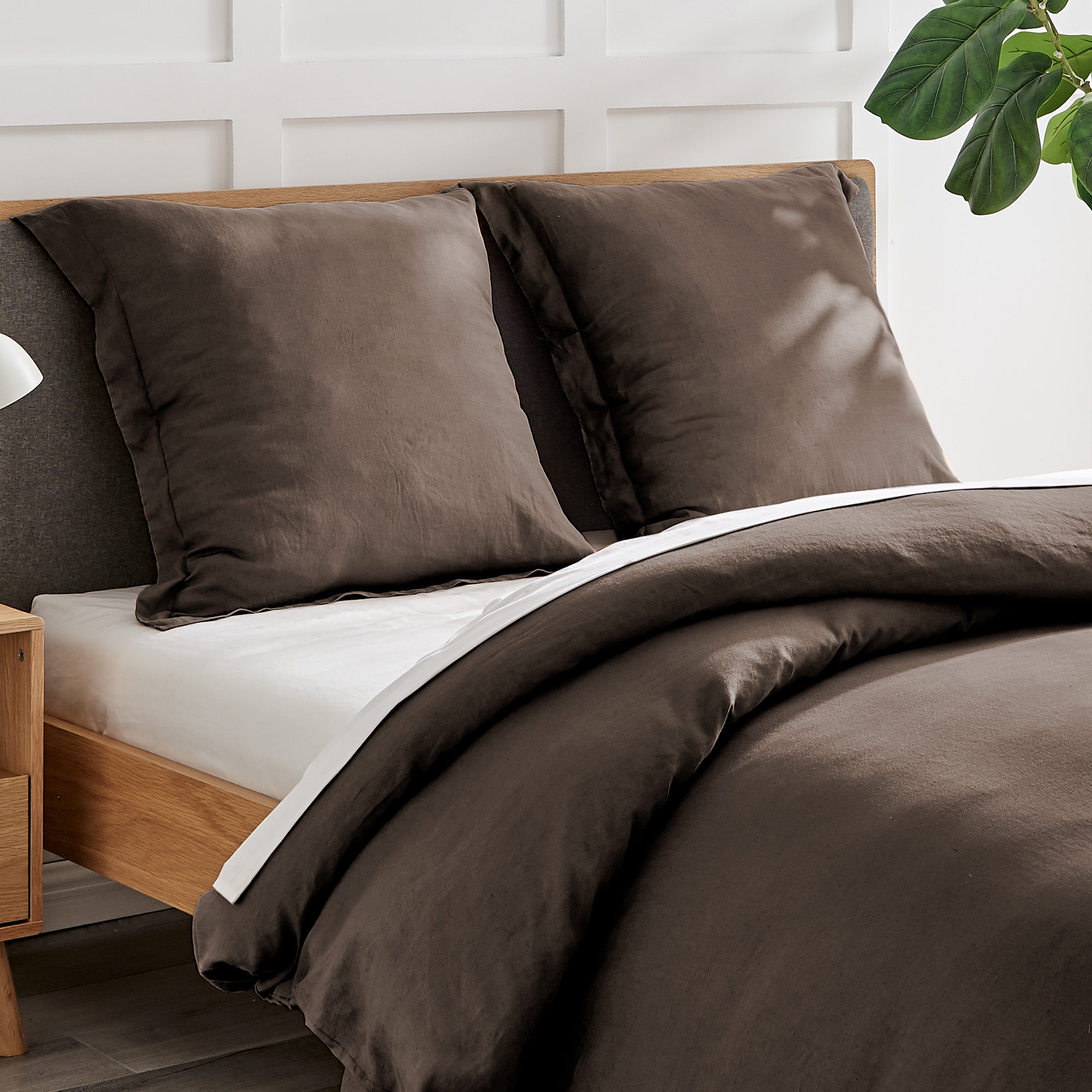 Premium Washed Linen Sham - Soft & Breathable Pillow Cover for Bedroom Decor - Perfect for Master Bedroom, Guest Room & Cozy Home Styling
