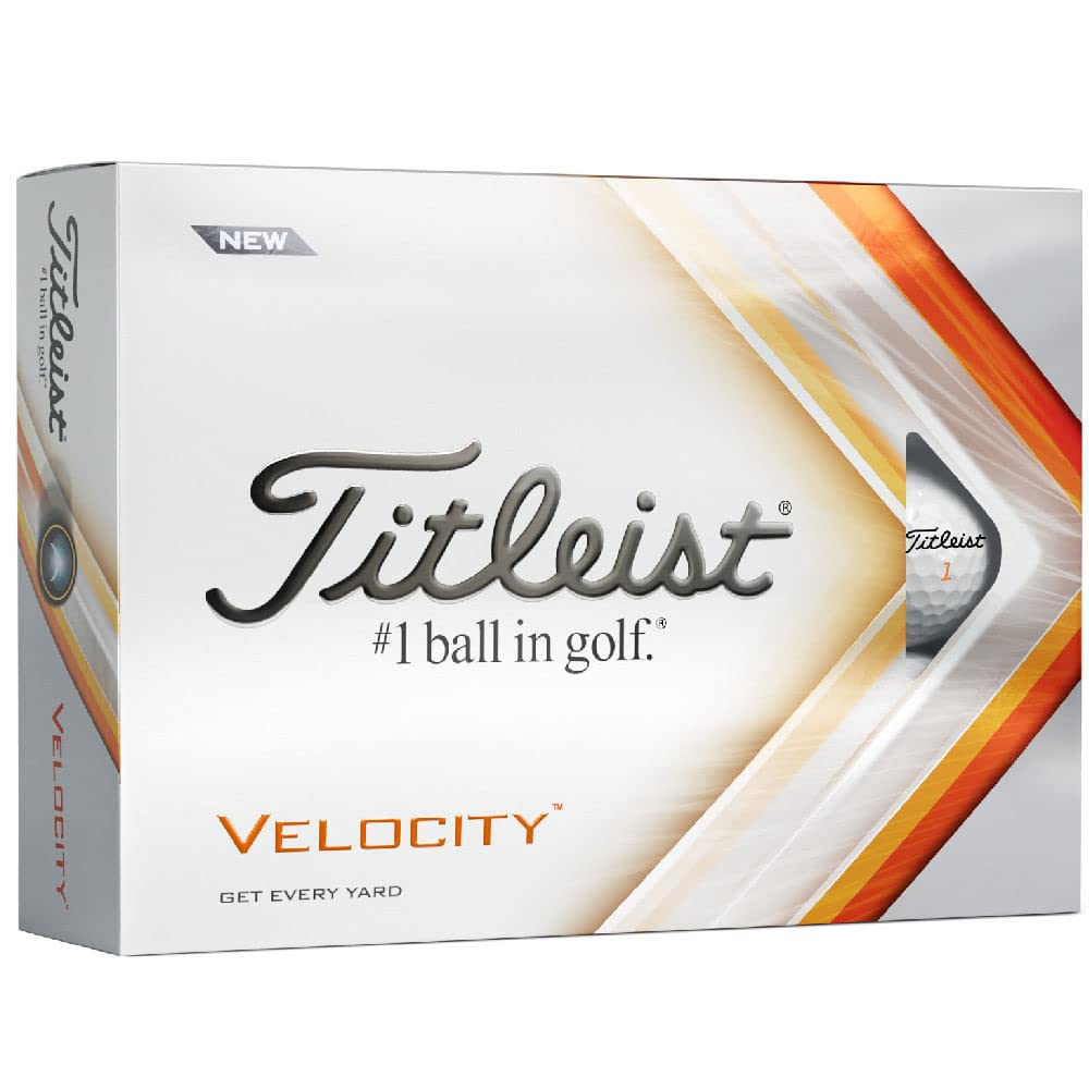 Titleist Velocity Matte Blue Golf Balls - 12 Pack | High Visibility Golf Balls for Low Light Conditions | Perfect for Driving Range, Tournament Play & Casual Golfing