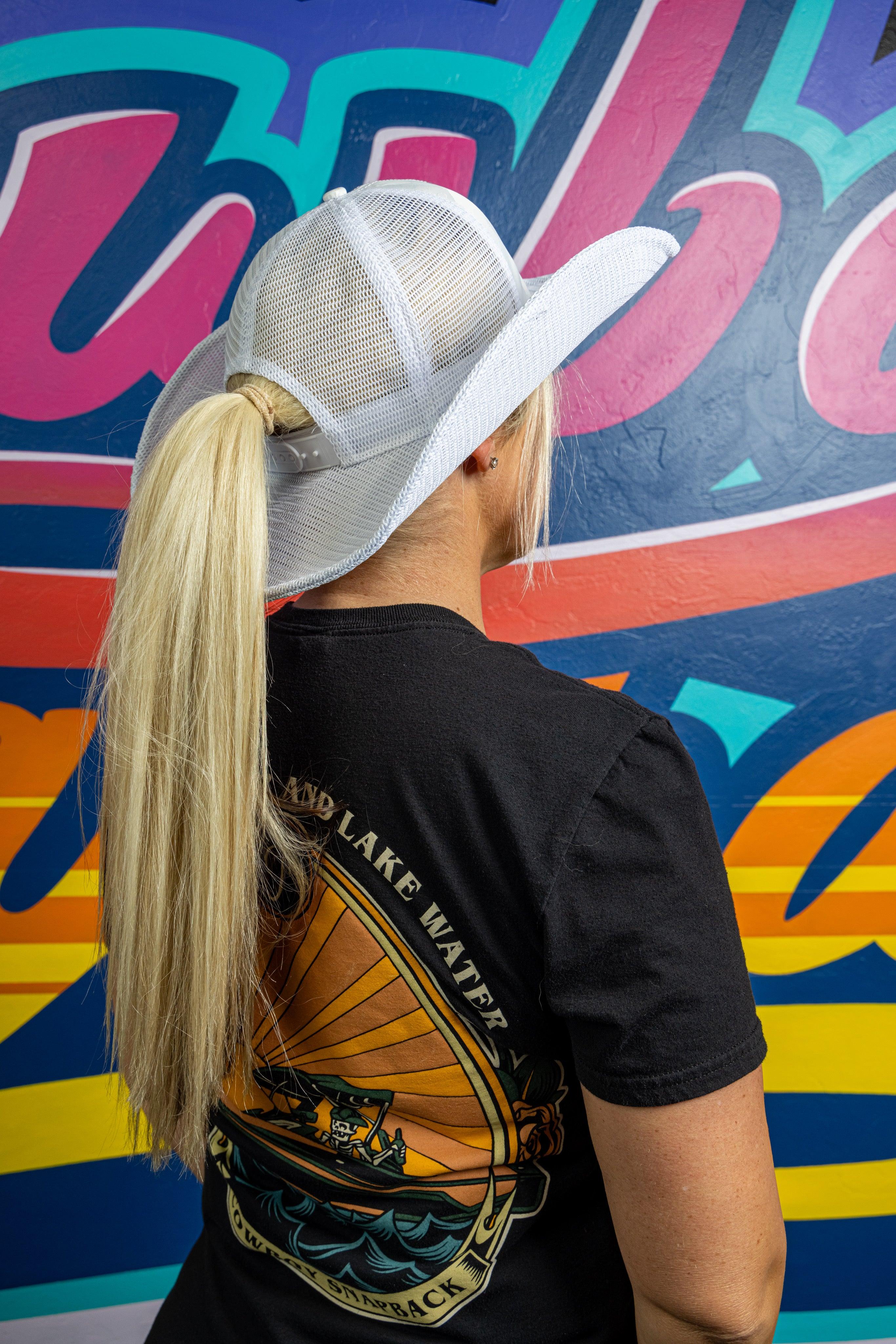 White Camo Cowboy Snapback Hat - 6 Panel Adjustable Blank Baseball Cap for Men & Women - Perfect for Western Rides, Country Concerts & Outdoor Adventures