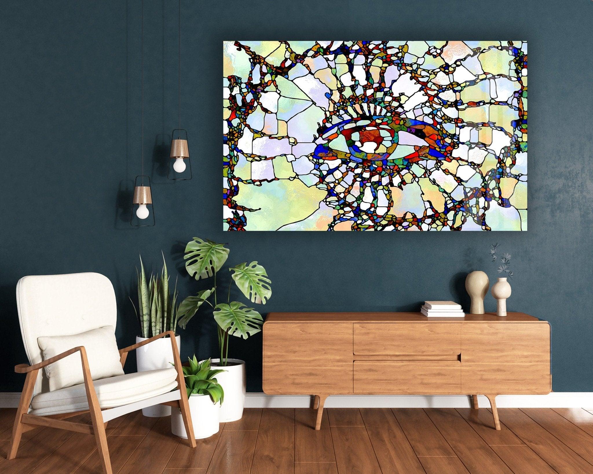 Beautiful Stained Glass Wall Art for Home Decor - Perfect for Living Room, Bedroom & Office