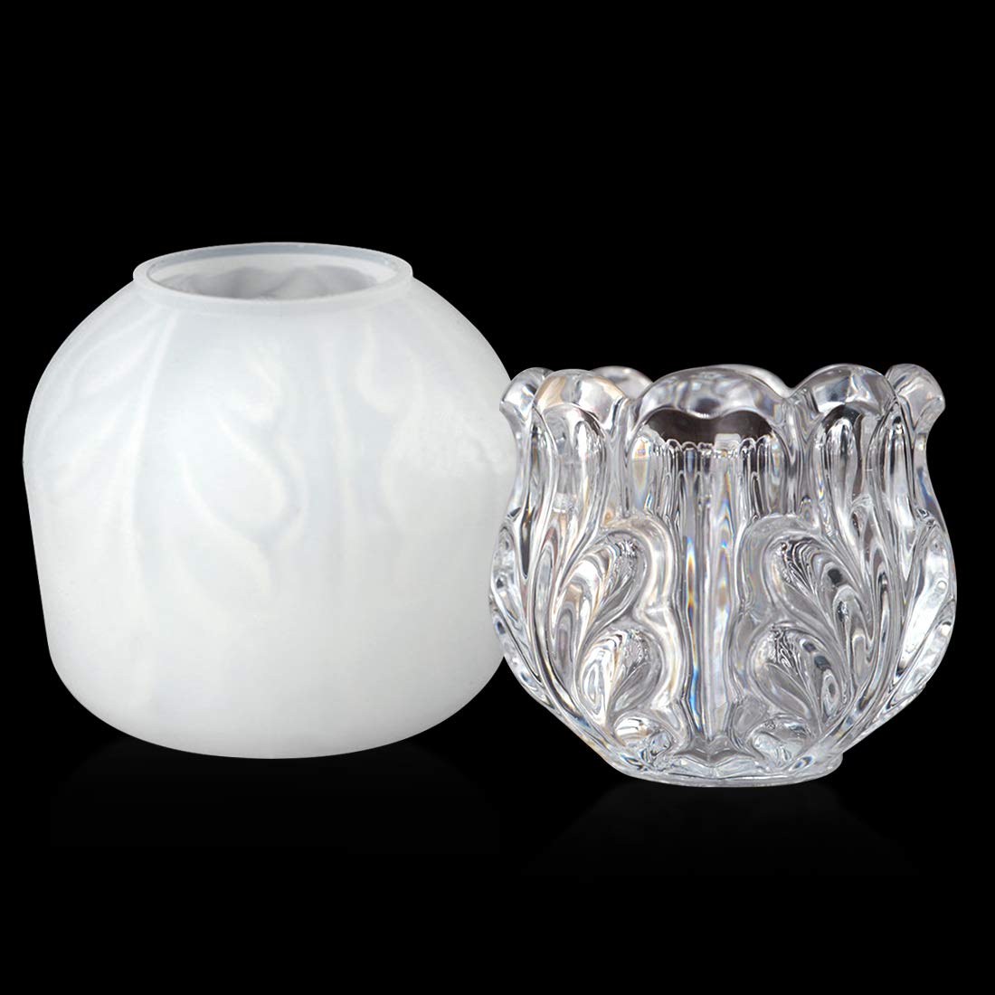 Premium Silicone Resin Molds for Epoxy Casting - Crystal Cup, Jewelry Box, Flower Pot, Pen Holder DIY Craft Molds (Ideal for Candle Making, Soap Crafting & Jewelry Display) - Perfect for Home Decor, Wedding Favors & Gift Making