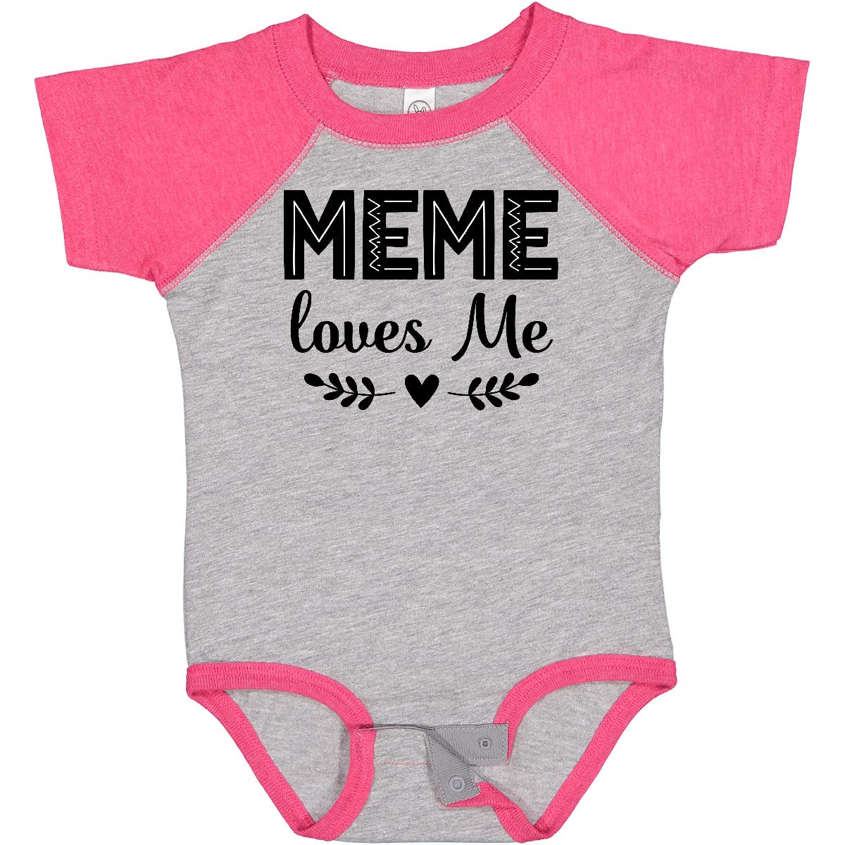 Inktastic Meme Loves Me Baby Bodysuit - Cute & Comfortable Infant Onesie for Boys & Girls - Perfect for Family Photos, Playdates & Everyday Wear