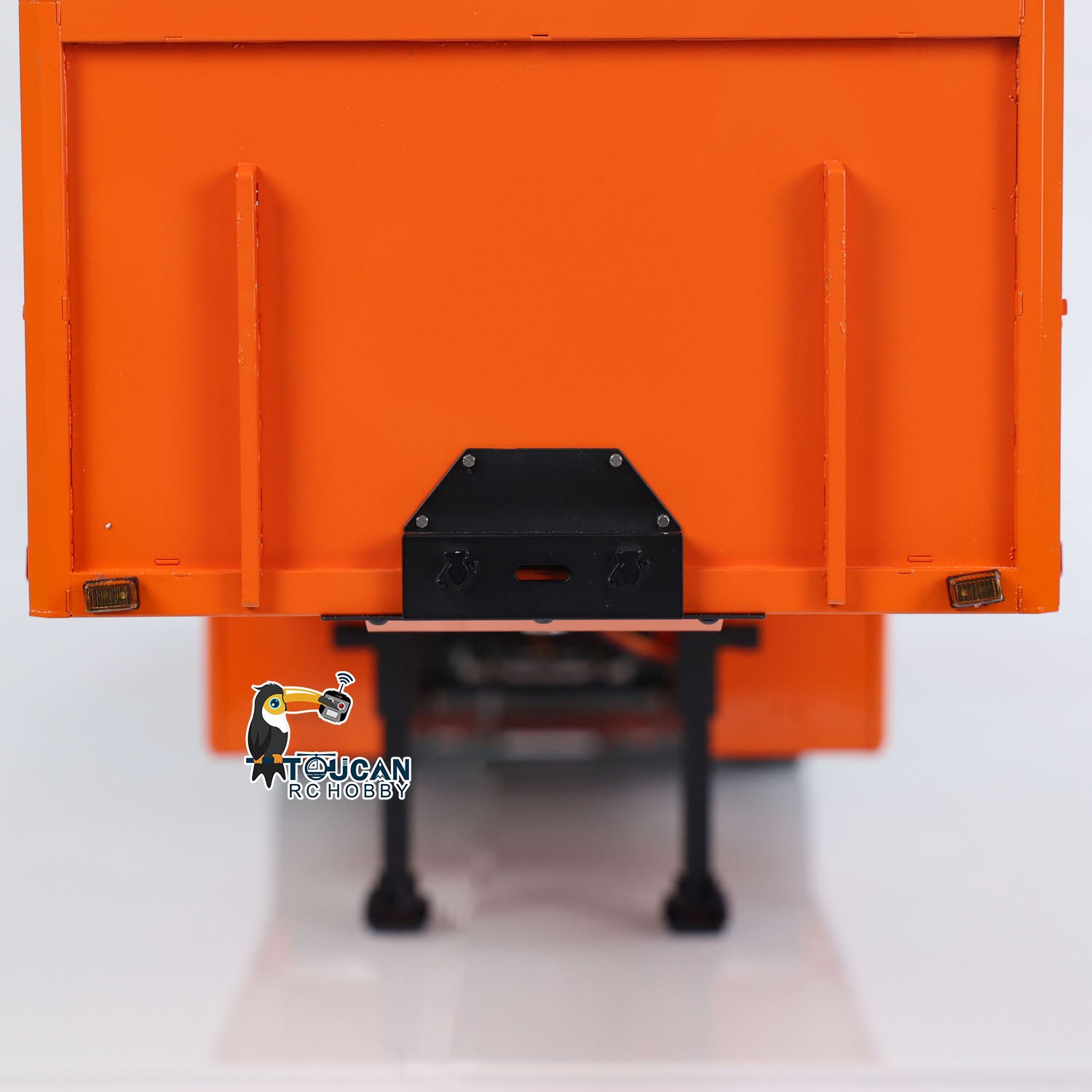 1/14 Scale 3 Axle Metal Semi Trailer for RC Tractor Trucks - DIY Assembled Model with Hydraulic Dump Function (Perfect for RC Construction Play, Truck Shows & Collector Displays)