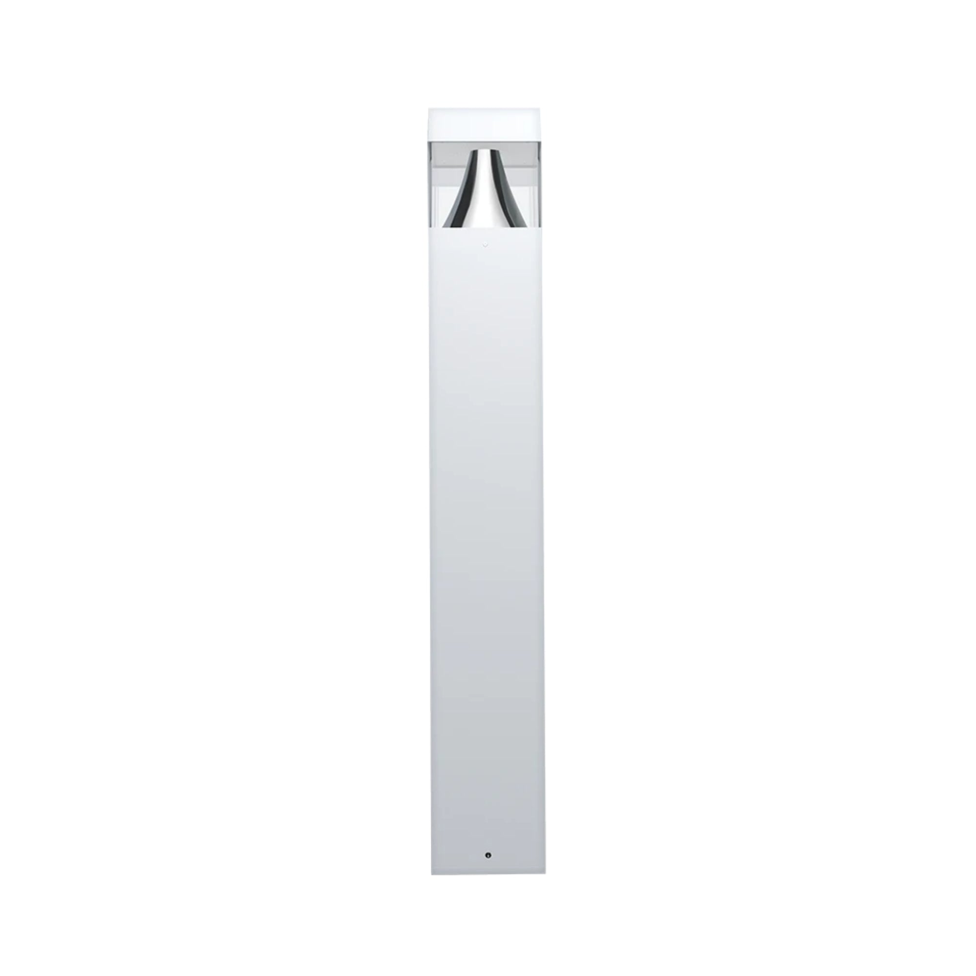 42 Square LED Bollard Light - 24W Flat Top Outdoor Lighting - 30K/40K/50K Color Temperature - 120-277V White Landscape Light for Pathways, Gardens & Commercial Spaces