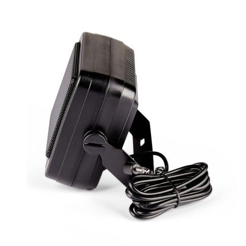 Sharman Multicom SW 7-26 (56-781) CB Ham Radio Scanner Speaker - High Power 10W Compact Mono Communication Speaker with 3.5mm Jack & 1.8m Cord (8 Ohms) - Perfect for Amateur Radio, CB Radios & Emergency Communication