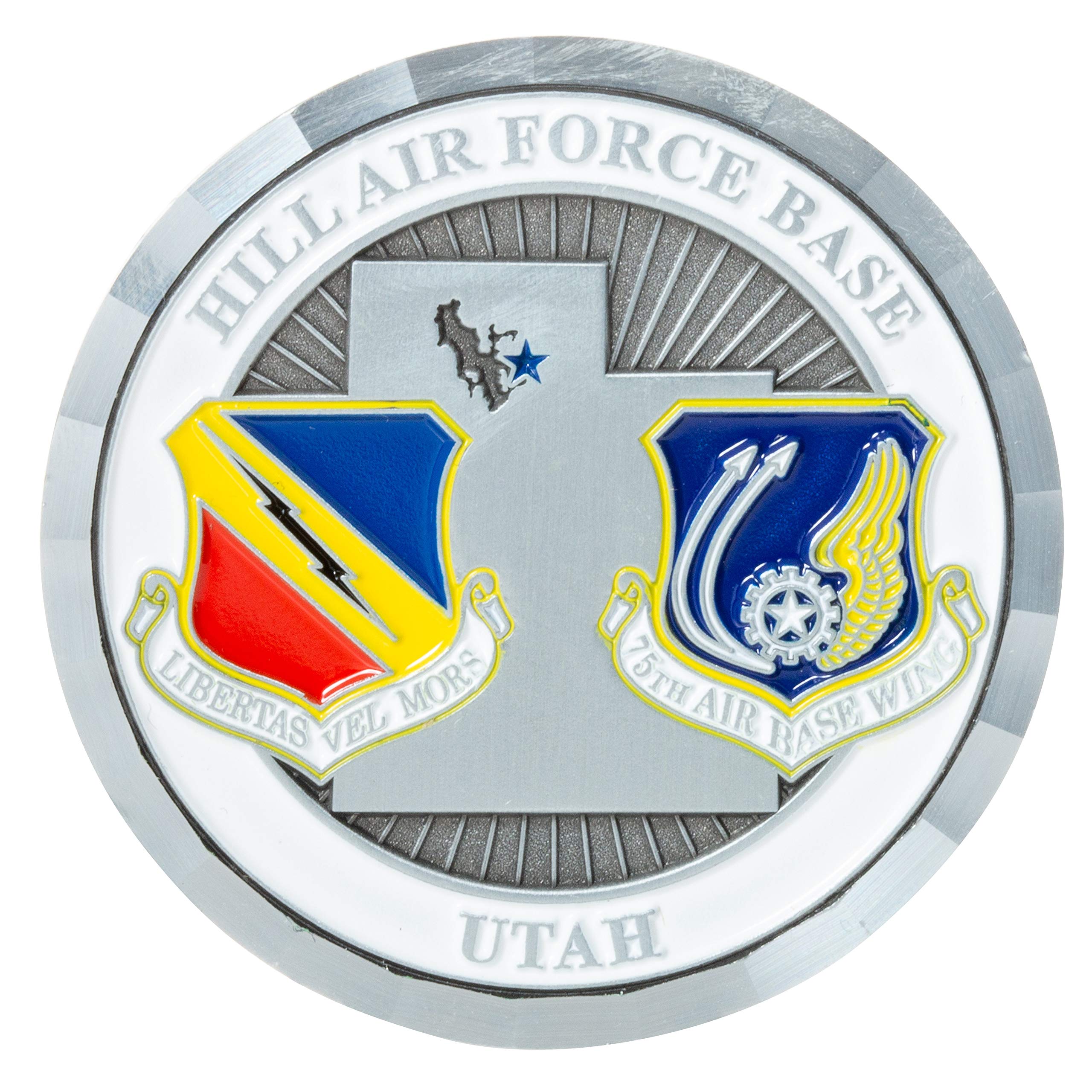 USAF Hill Air Force Base F-35 Challenge Coin - Military Collectible Gift for Veterans, Airmen & Aviation Enthusiasts - Perfect for Display, Commemoration & Military Appreciation Events