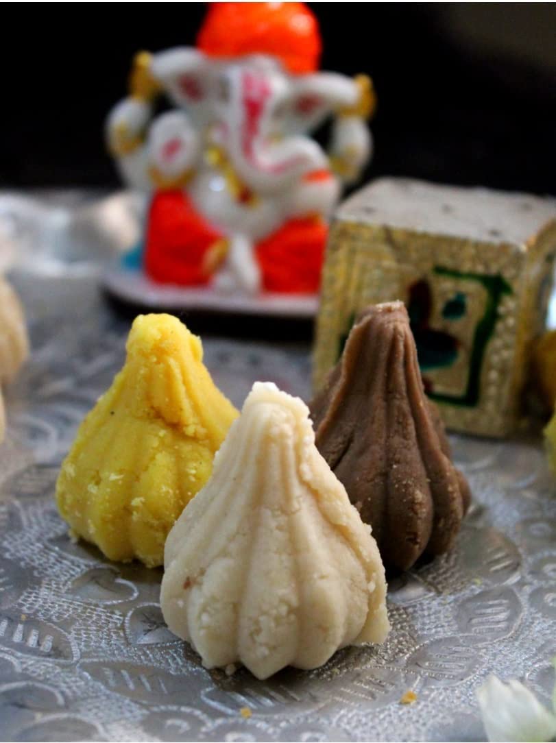 Kunya® 15 Cavity Modak Shape Silicone Chocolate Mold - Premium Food Grade Silicone Chocolate Molds for Ganesh Chaturthi, Diwali & Festive Treats - Perfect for Homemade Chocolates, Candies & Dessert Decorations