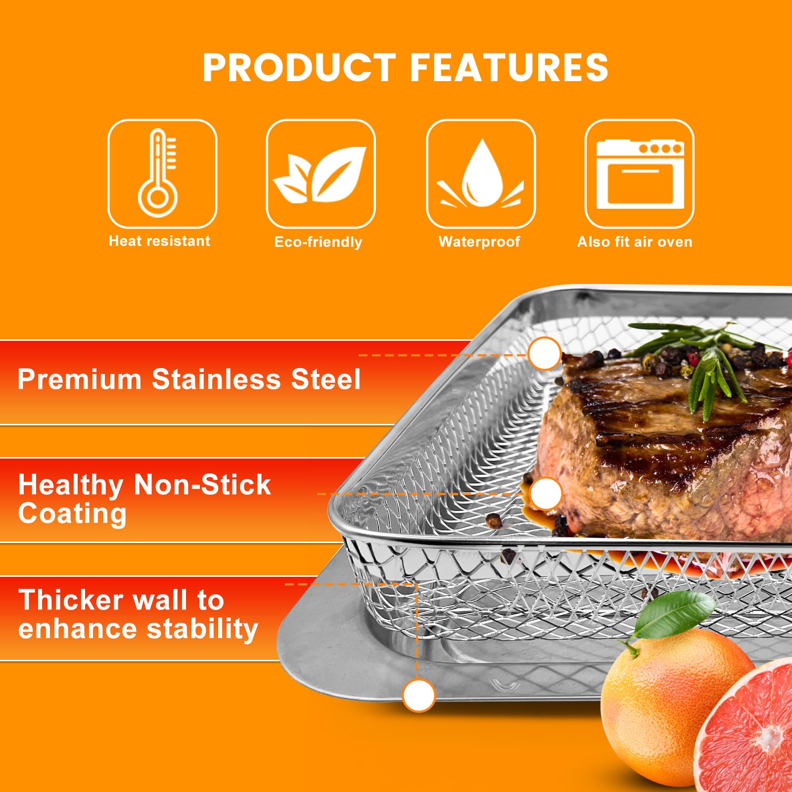 GWY Air Fryer Tray Set for Emeril Lagasse Everyday 360 Air Fryer - 12