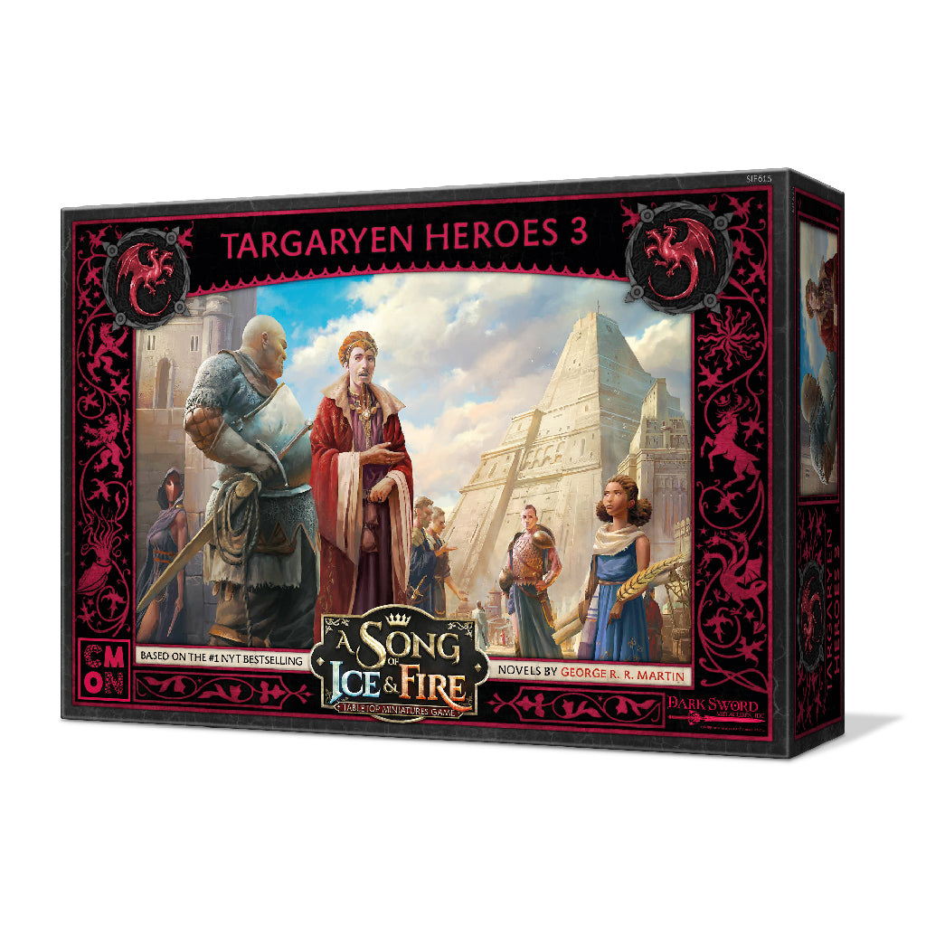 Game of Thrones Targaryen Heroes 3 Action Figures - Collectible Dragon-Themed Figurines for Fans, Gift for GOT Lovers | Display, Decoration, Role-Playing Scenes