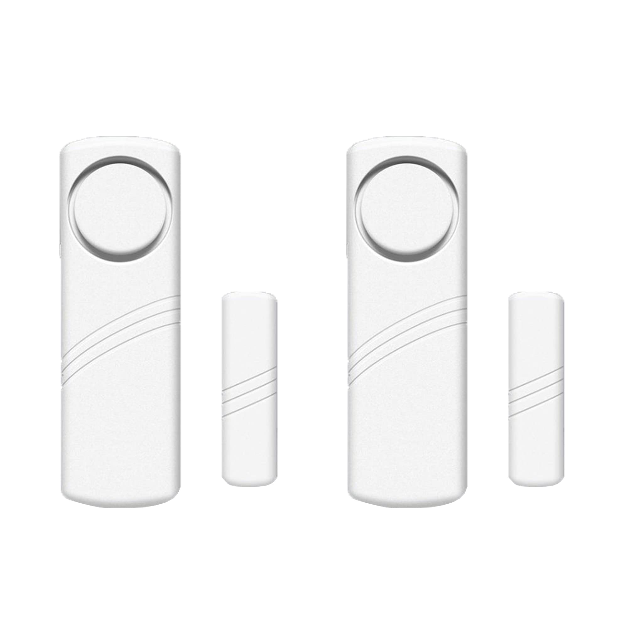 2 Pack Wireless Door and Window Alarm Sensor - Home Security Alarm System for Doors, Windows, Cabinets & Pool Safety - Childproof Open Alert for Kids & Toddlers (Ideal for Home, Office, Nursery & Vacation Rental Security)