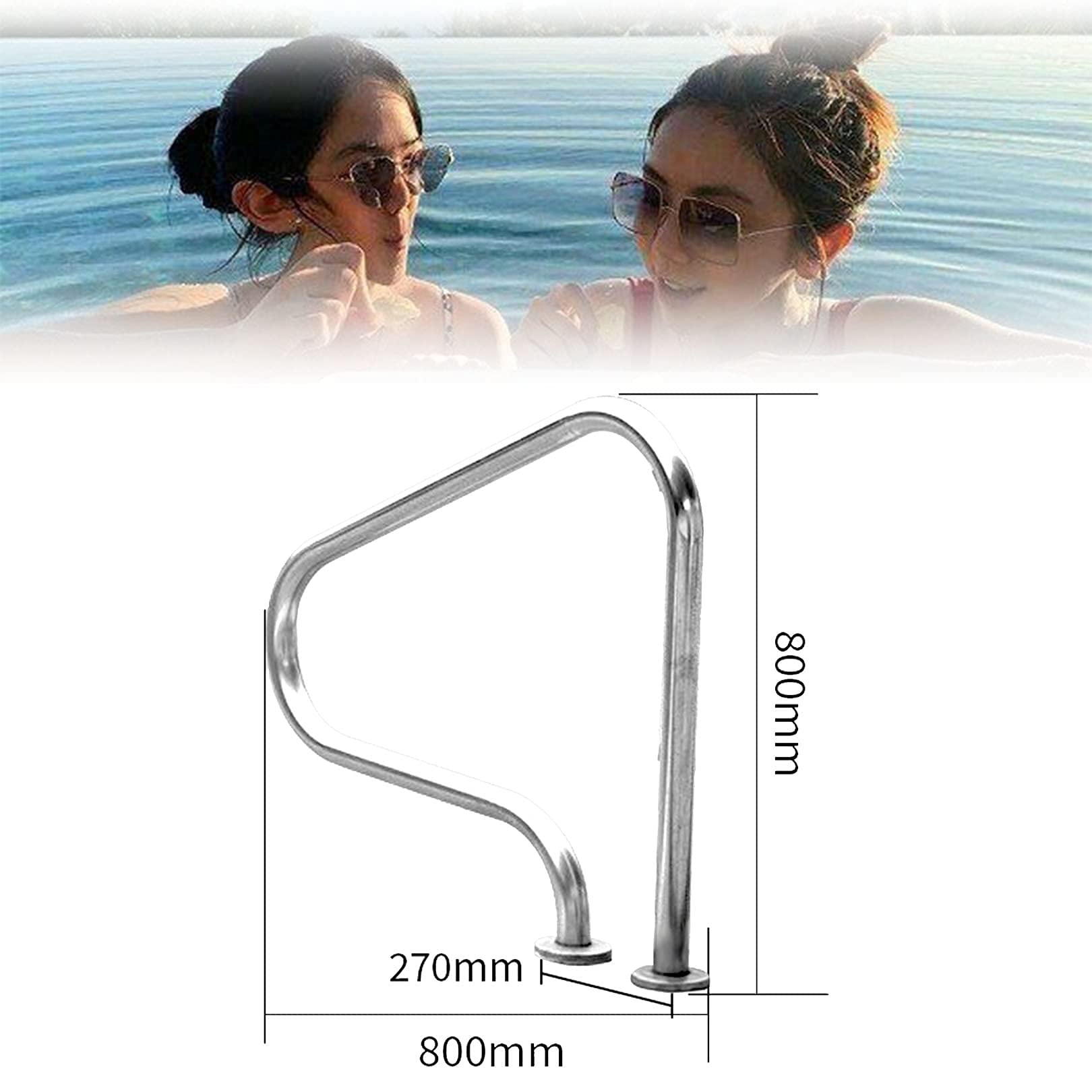 Stainless Steel Pool Hand Rail 31.5
