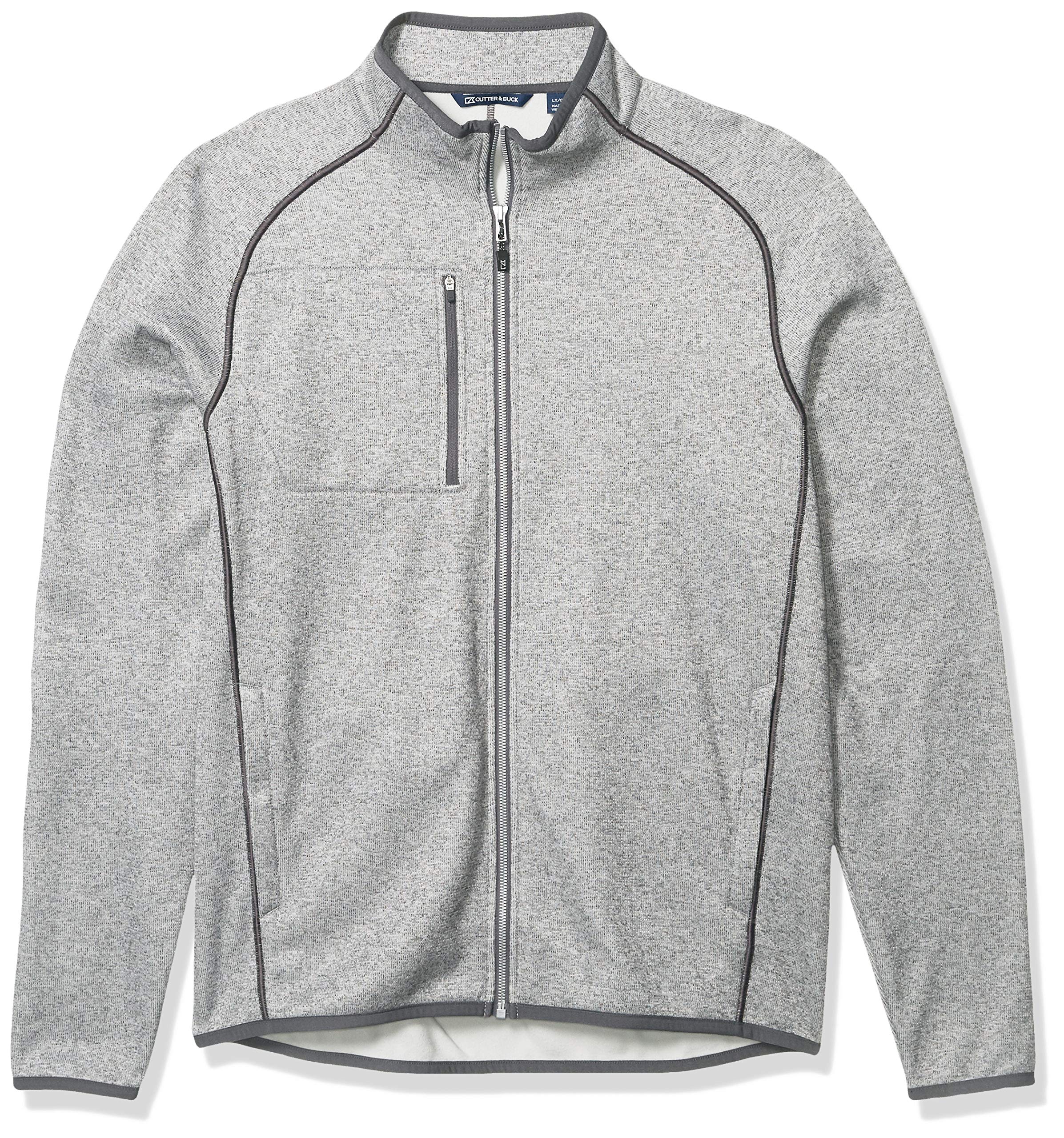 Cutter & Buck Men's Big & Tall Full Zip Jacket - Water-Resistant Windbreaker for Outdoor Activities, Hiking & Casual Wear