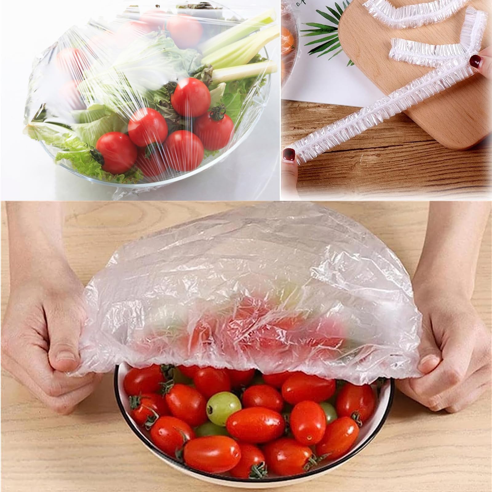 2024 New Thickened Plastic Wrap Storage Box with 100pcs Cling Film - Food Wrap Organizer & Fresh Keeping Bag Container (White) - Perfect for Kitchen, Pantry & Food Storage Organization
