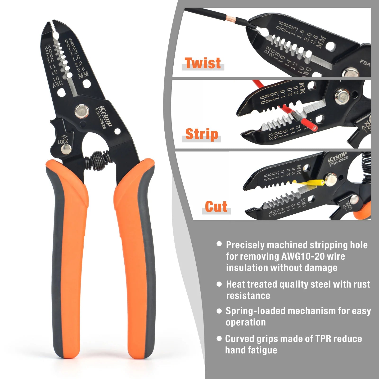 Professional Ratchet Wire Crimping Tool Kit for 0.5-35mm² Insulated & Non-Insulated Terminals - Includes Wire Stripper & Cutter - Perfect for Electrical Wiring, Automotive Repairs & DIY Projects