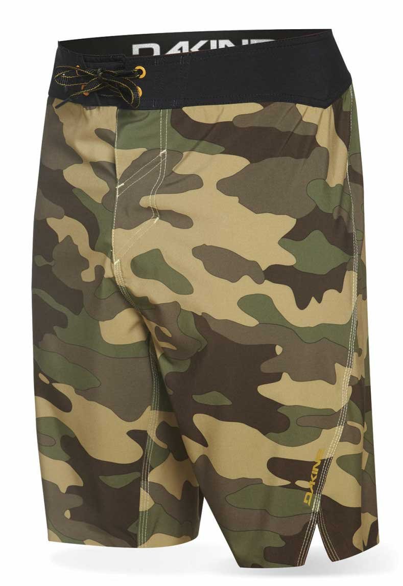 Dakine Accelerator Men's Swim Trunks - Green Camo Print Quick-Dry Boardshorts for Surfing, Swimming & Beach Activities