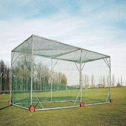 Huck Mobile Net & Cage with Easy Lift - Portable Basketball Training Equipment for Indoor & Outdoor Use - Perfect for Driveway, Backyard, and Gym Practice