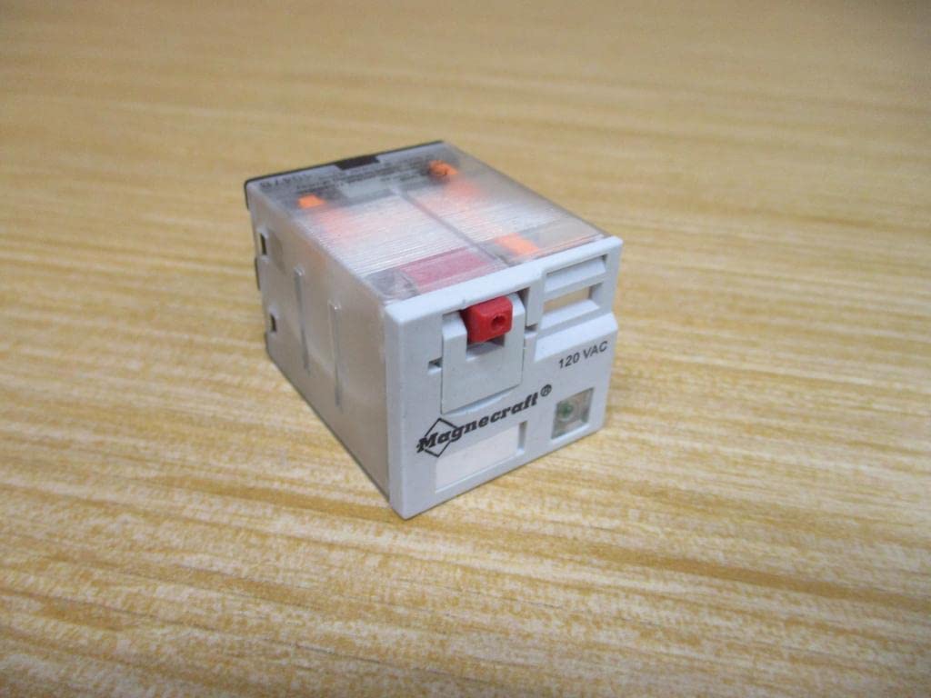 11 Pin Square Plug-in Relay 120V AC - Ideal for HVAC Systems, Industrial Control Panels & Electrical Equipment