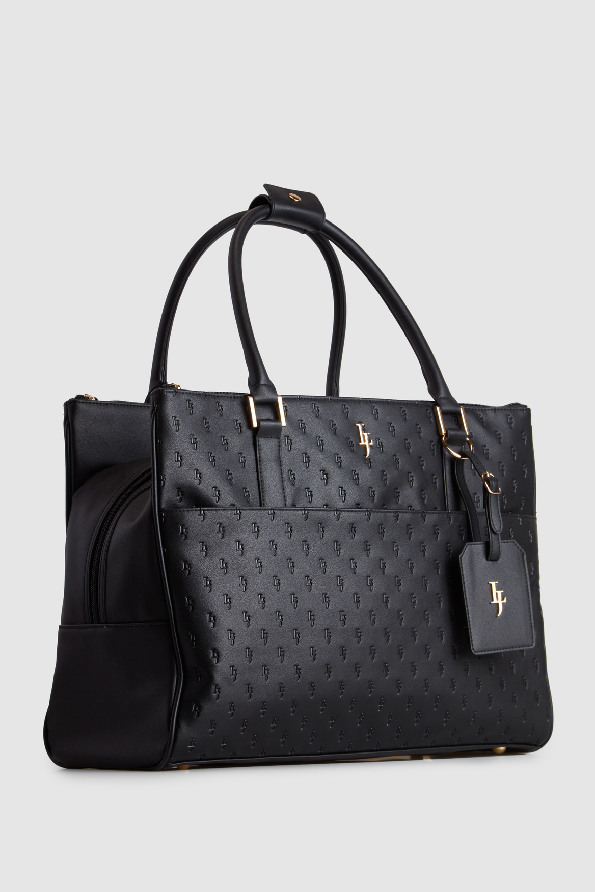 Stylish Embossed Travel Tote Bag for Women - Waterproof & Spacious Carryall for Work, Gym, Beach & Weekend Getaways