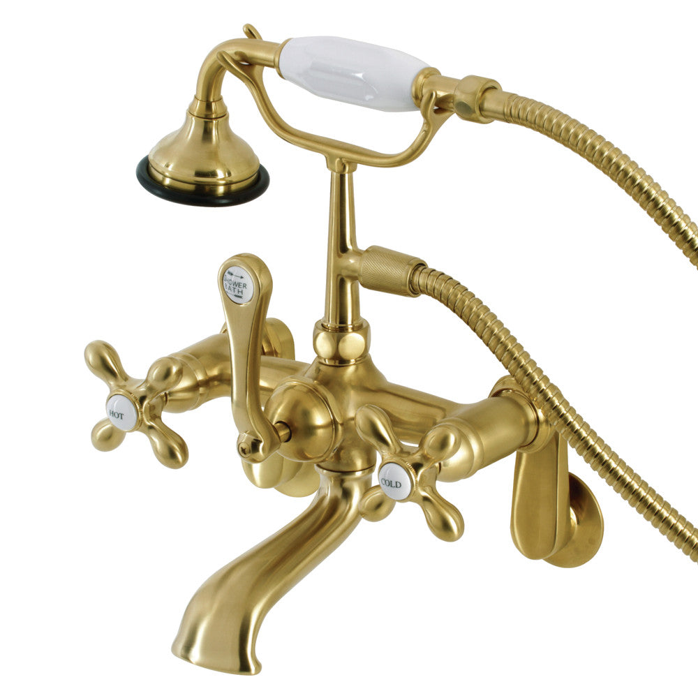 Kingston Brass AE58T1 Vintage Wall Mount Tub Faucet with Hand Shower - Classic Aqua Design for Bathroom & Spa Relaxation