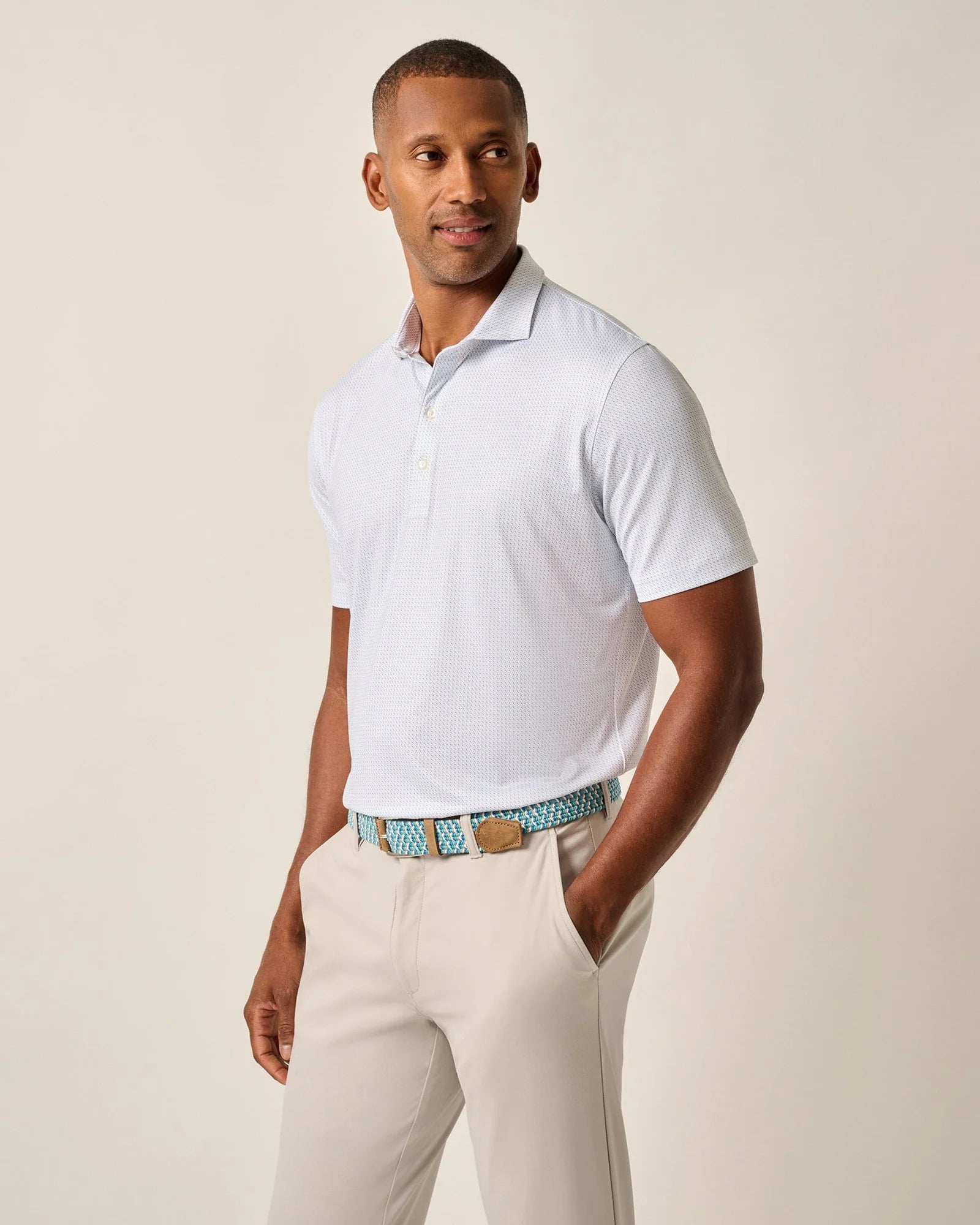 Johnnie O Men's Performance Polo Shirt - Moisture Wicking Golf Shirt with UV Protection - Perfect for Golf, Tennis & Casual Wear