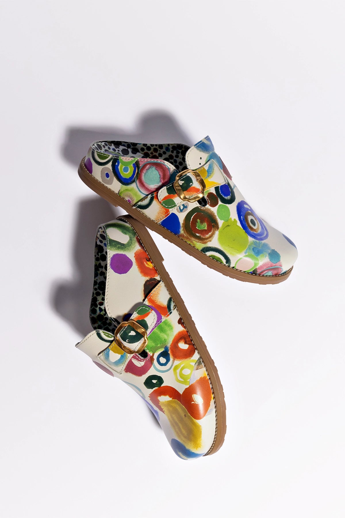 Larroudé x Libertine Milan Clogs - JH Gouache Color Block Heeled Mules | Comfortable & Stylish Women's Shoes for Work, Parties & Everyday Wear