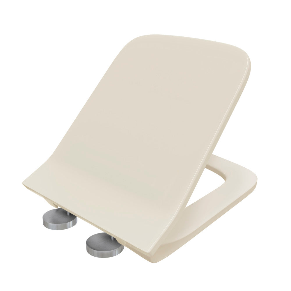 Quick Release Toilet Seat - Carre One Piece BQ (CL. SM 1T256BQ) - Easy Installation for Home, RV & Office Bathroom Upgrades