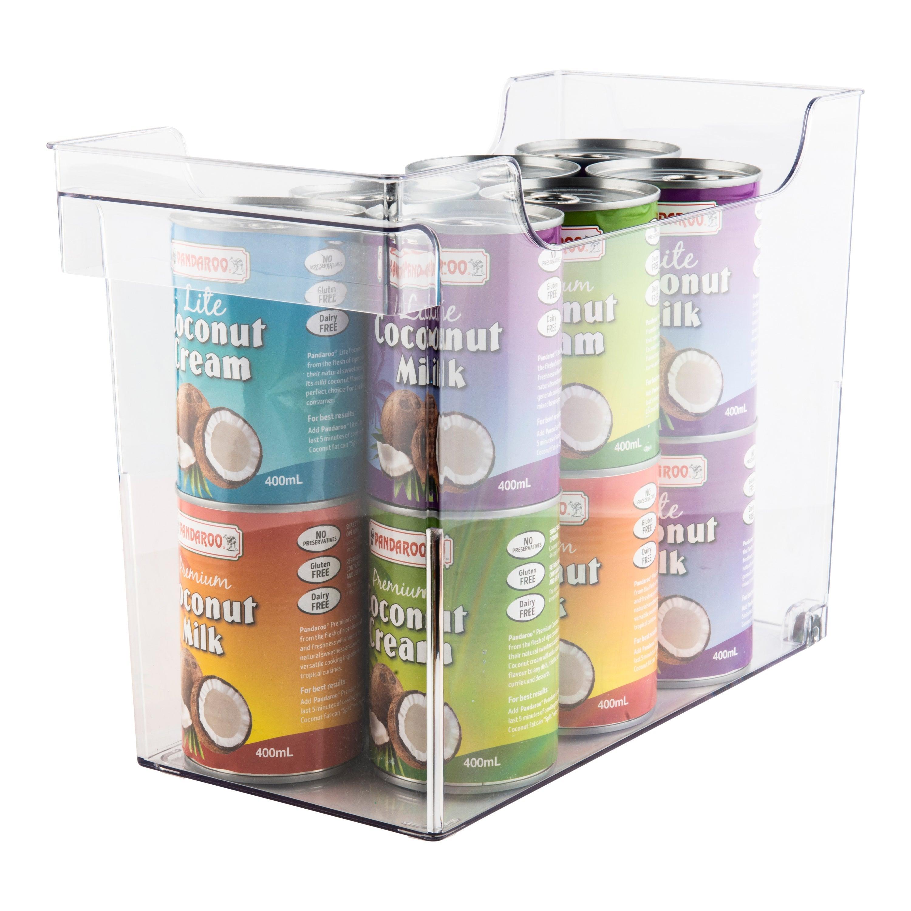Clear Pull Out Organizer Wide - Expandable Drawer Storage for Kitchen, Bathroom & Office - Perfect for Utensils, Makeup & Office Supplies