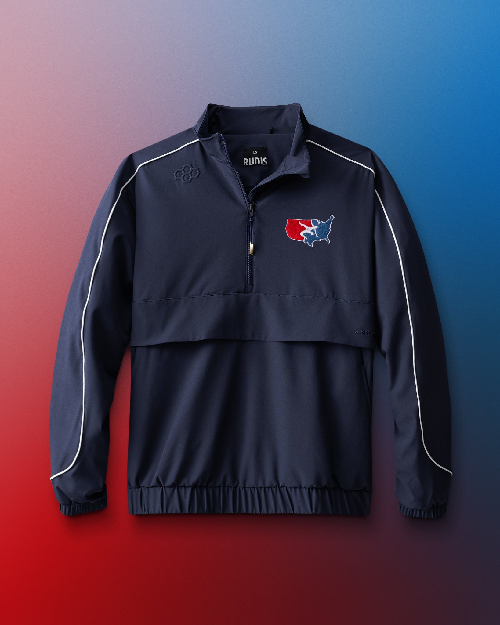 USAW Logo 1/4 Zip Windbreaker Jacket - Lightweight Athletic Pullover for Men & Women - Perfect for Running, Golf & Outdoor Activities