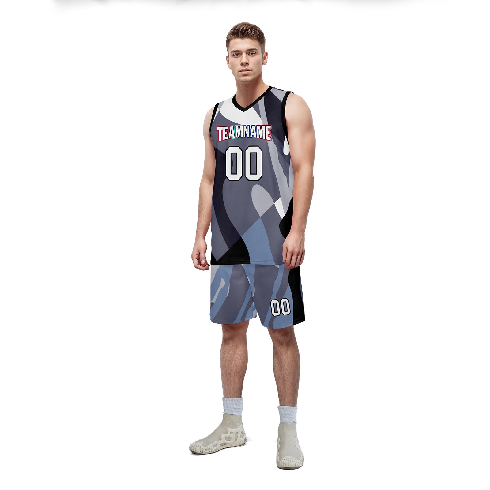 Custom Cyan Blue Camouflage City Edition Basketball Jersey - Personalized Sports Uniform BBJ01 D06101 for Team Games, Streetwear & Fan Collections