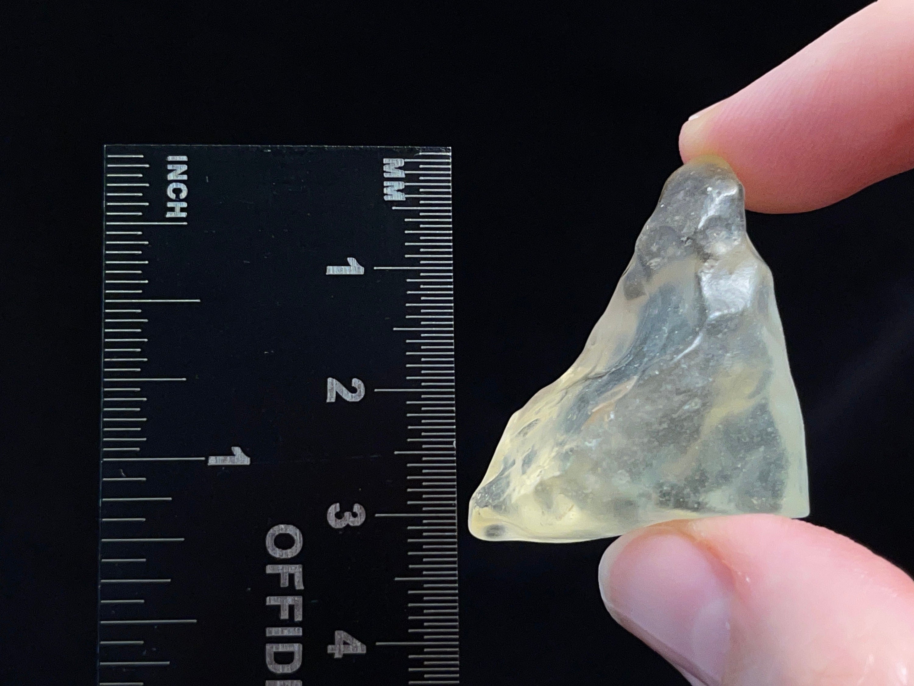 Premium Libyan Desert Glass Raw Crystal - Rare 3A Grade 13.6g Natural Metaphysical Healing Stone | Chakra Balancing, Meditation, Energy Work & Jewelry Making