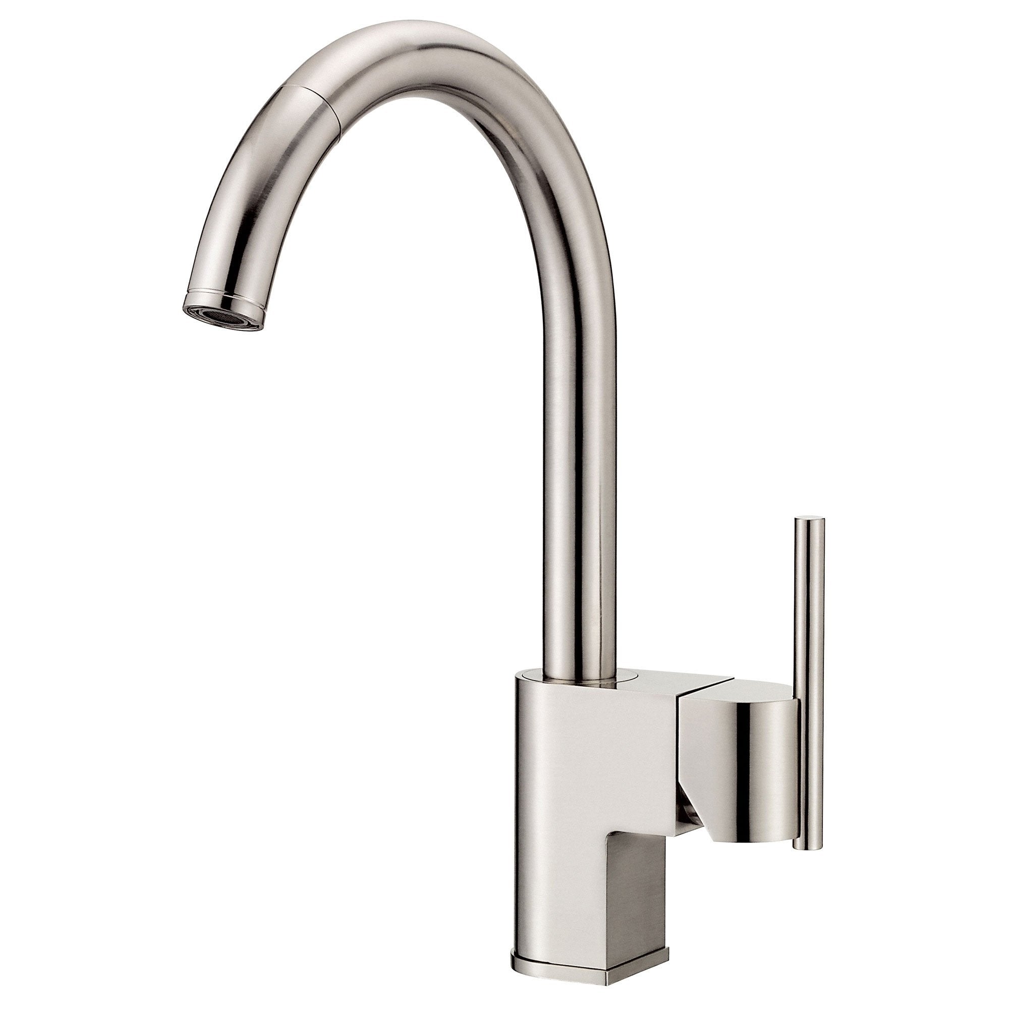 Danze Como Stainless Steel Modern Single Handle Pull Down Kitchen Faucet with Sprayer - Perfect for Cooking, Washing Dishes & Filling Pots in Your Home Kitchen